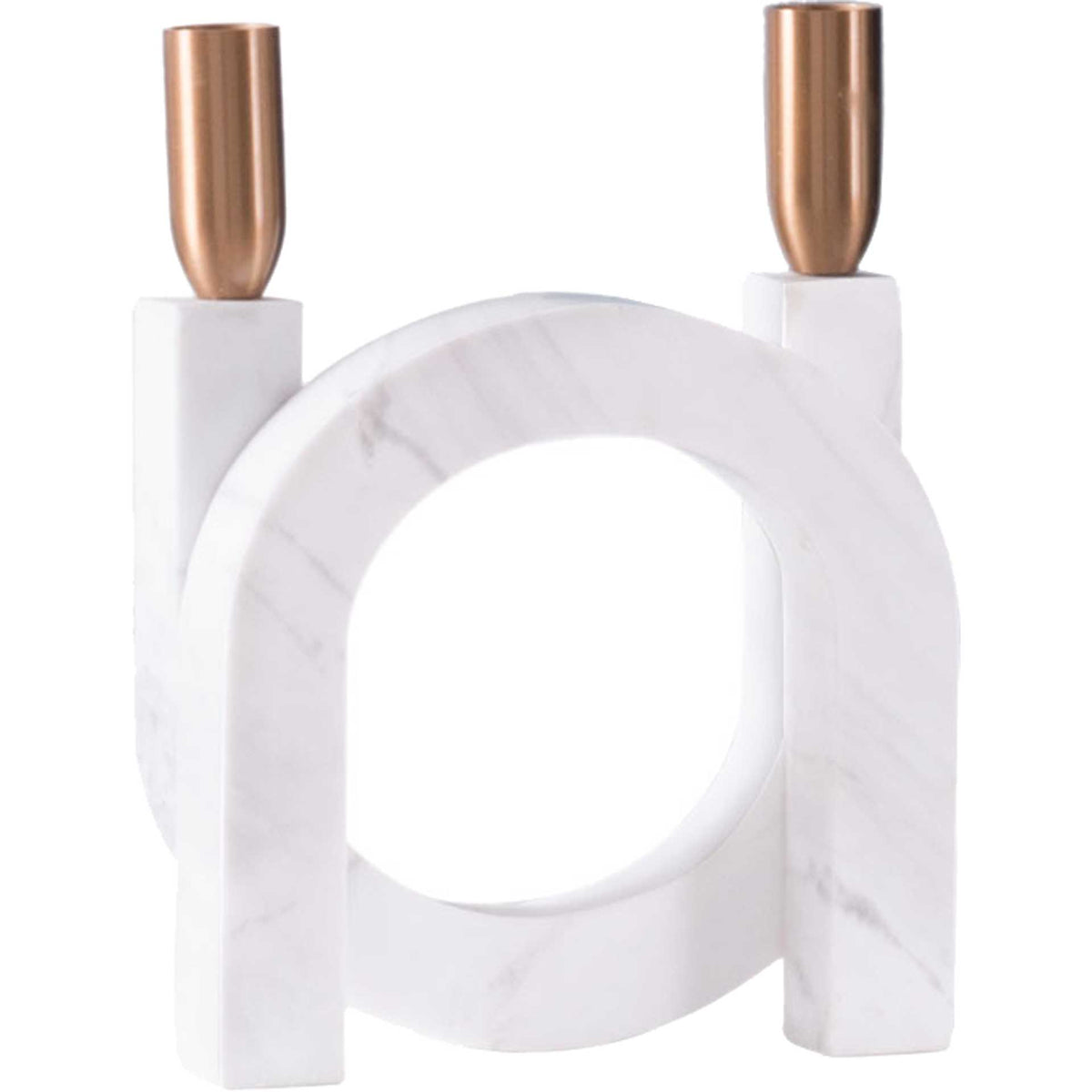 Horseshoe Candle Holder Matte White