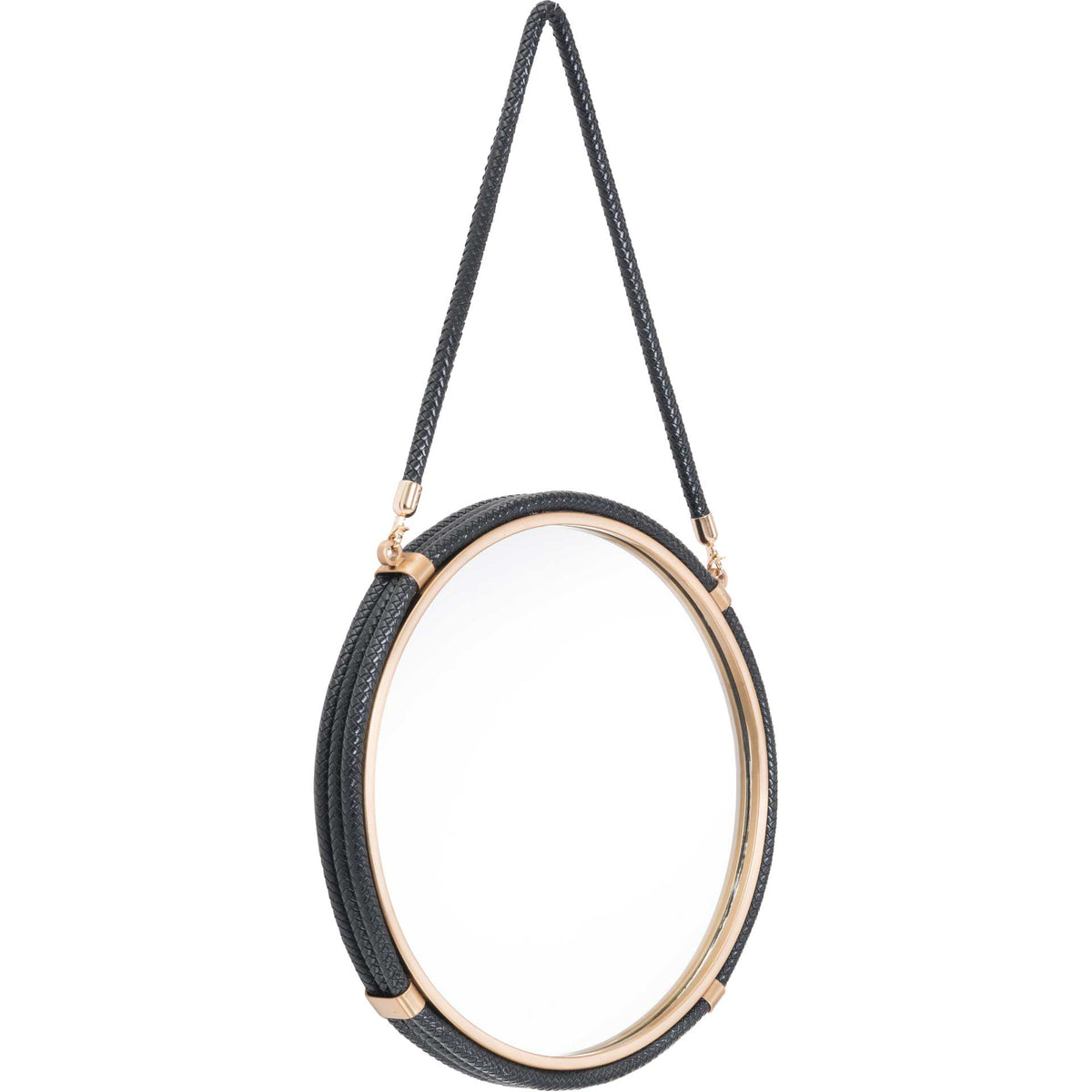 Coastal Round Mirror Black