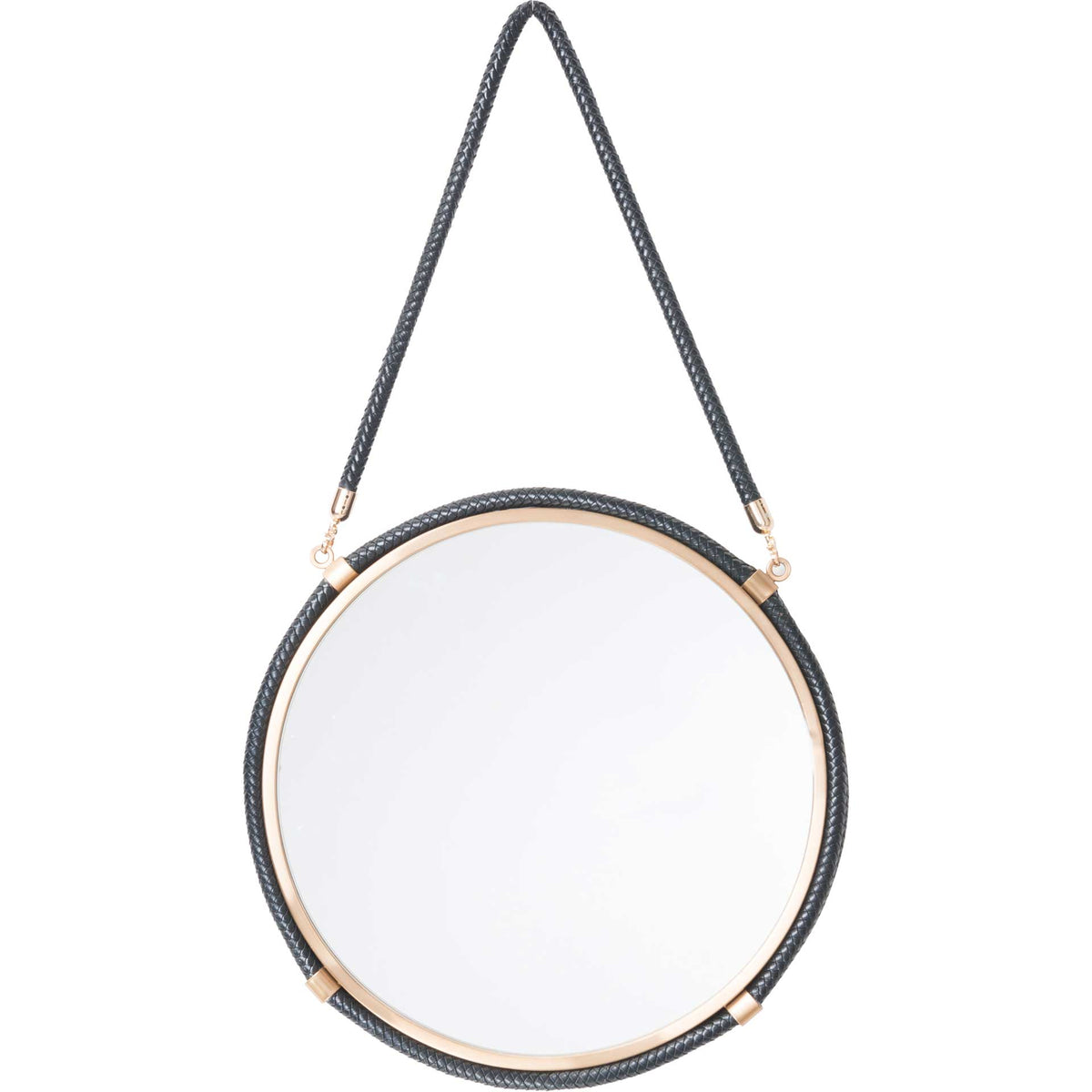Coastal Round Mirror Black