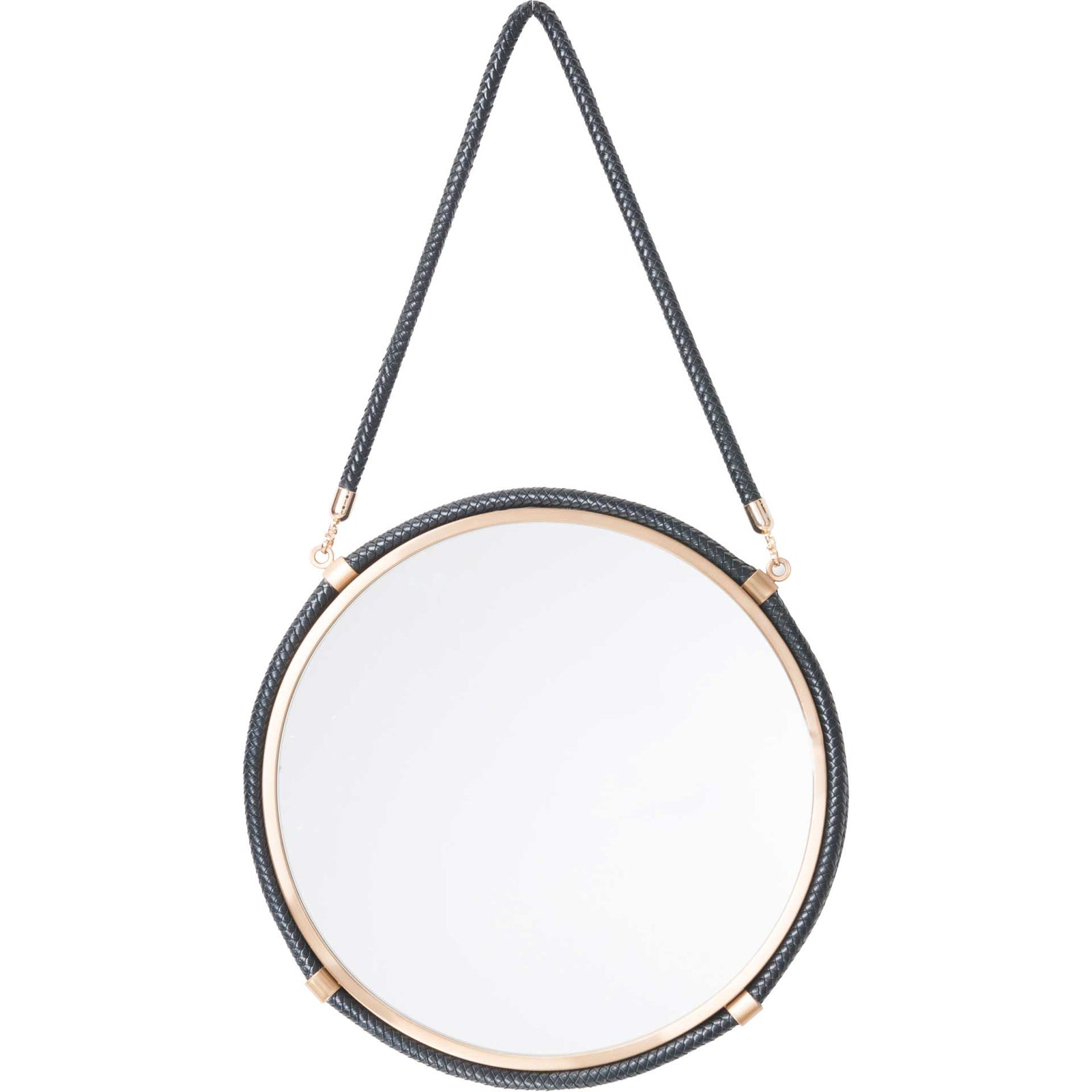 Coastal Round Mirror Black