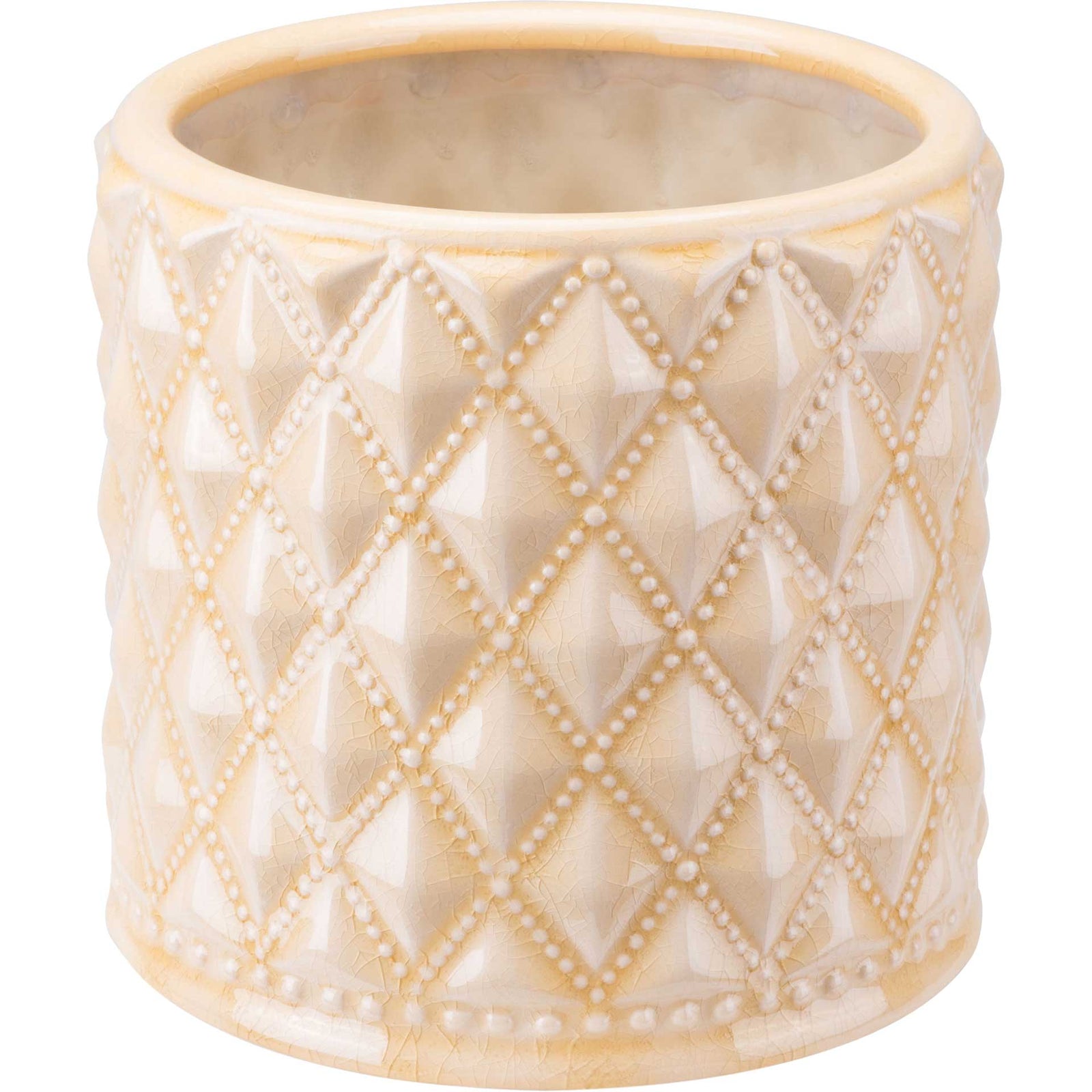 Tufted Planter Green/Teal/Cream