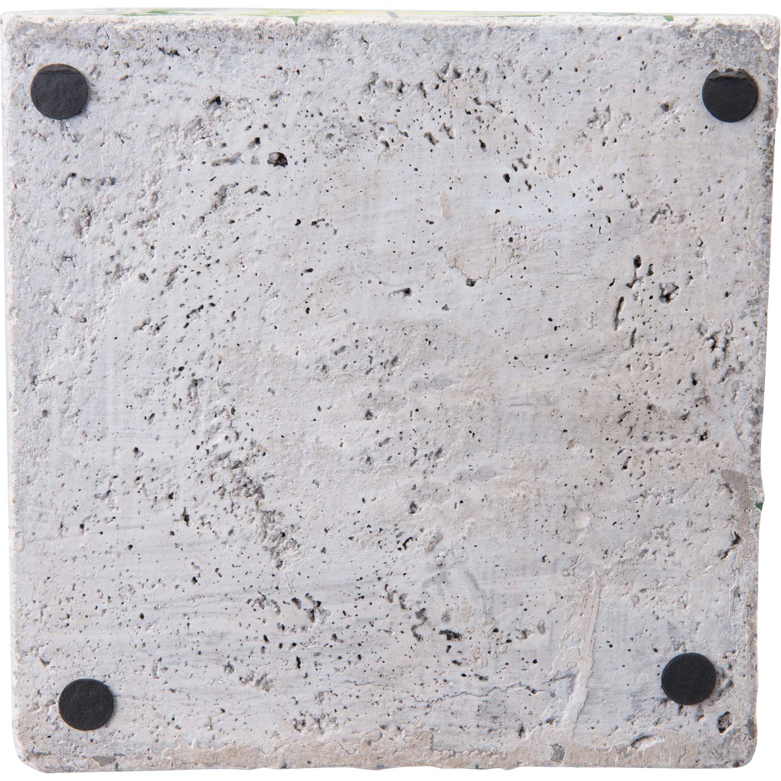 Cement Leaves Planter Brown/White