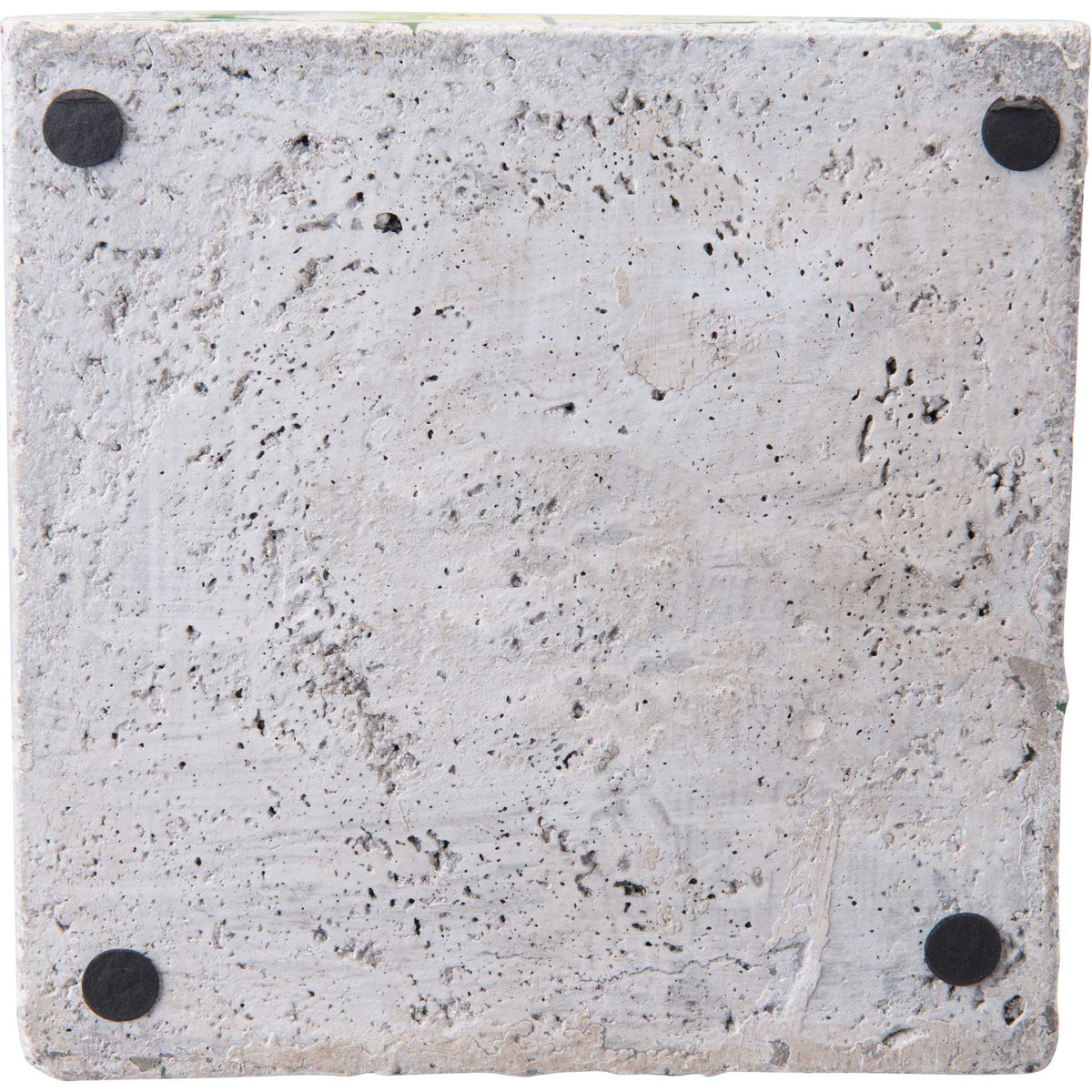 Cement Flower Planter Green/Yellow