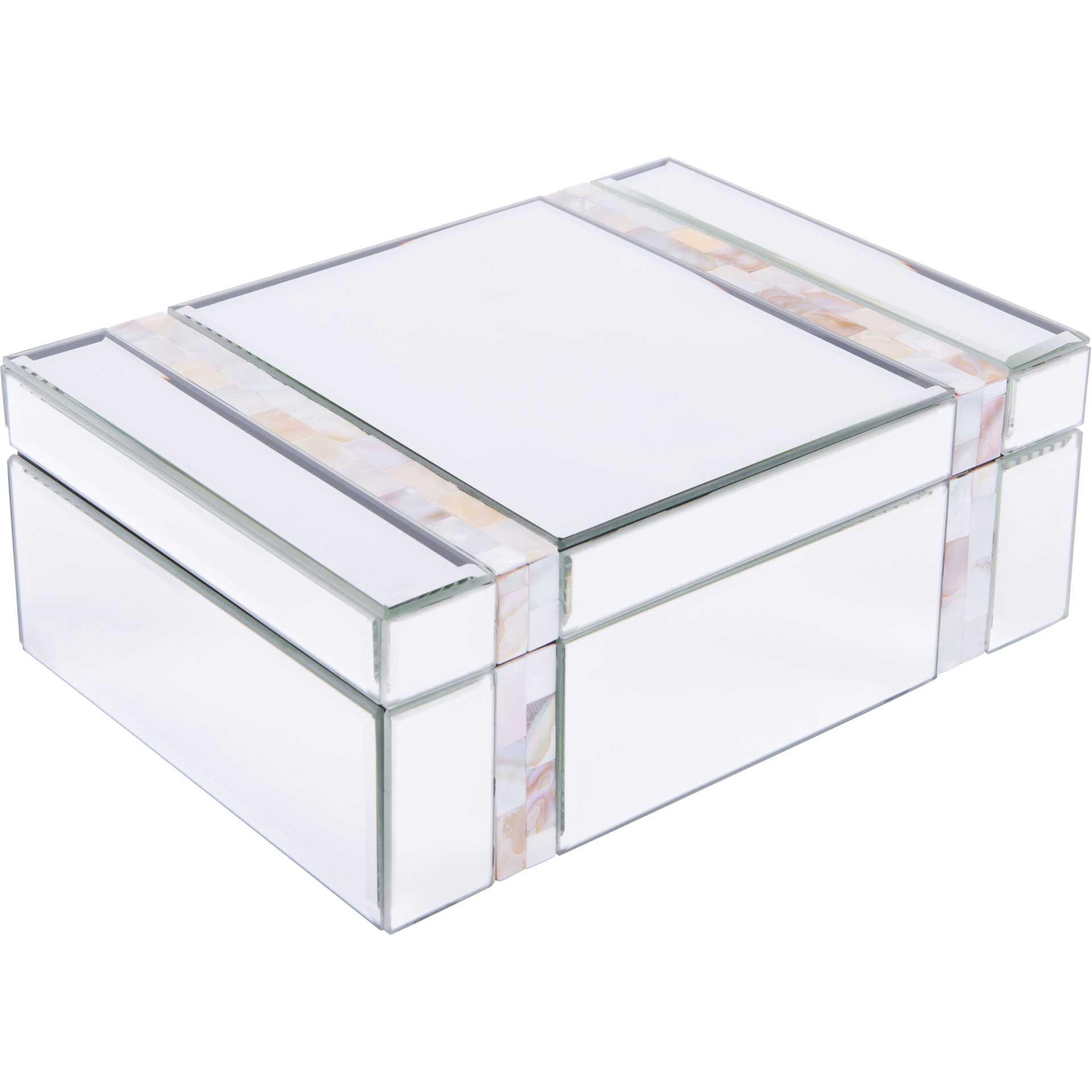 Mother of Pearl Stripes Mirror Box