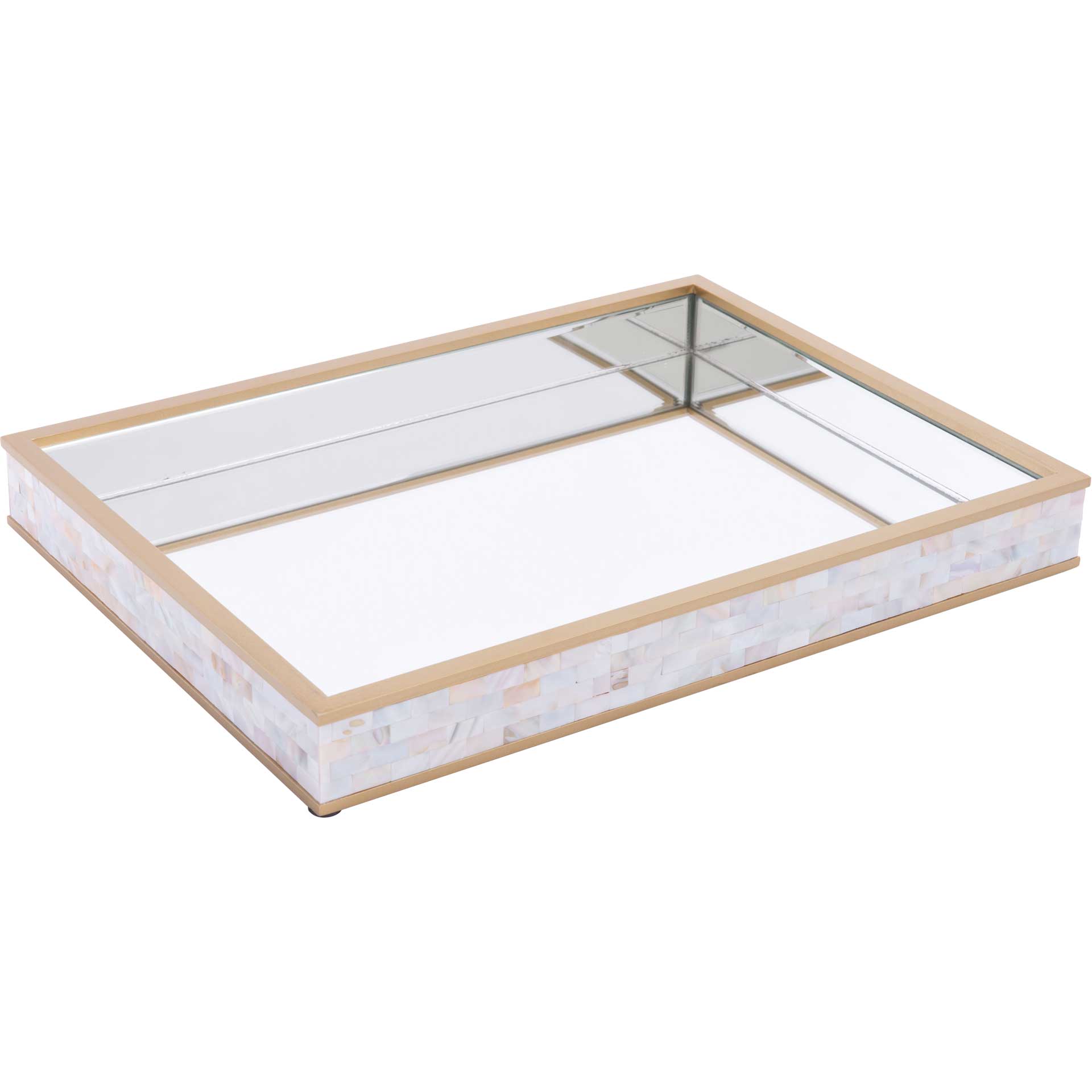 Mother of Pearl Mirror Tray