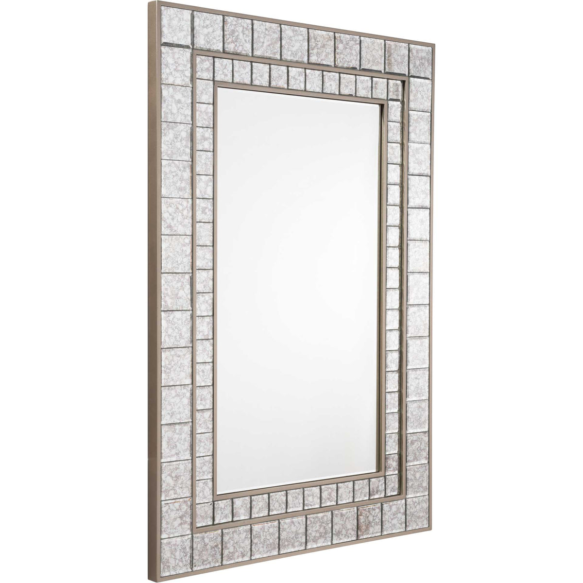 Antique Squares Mirror