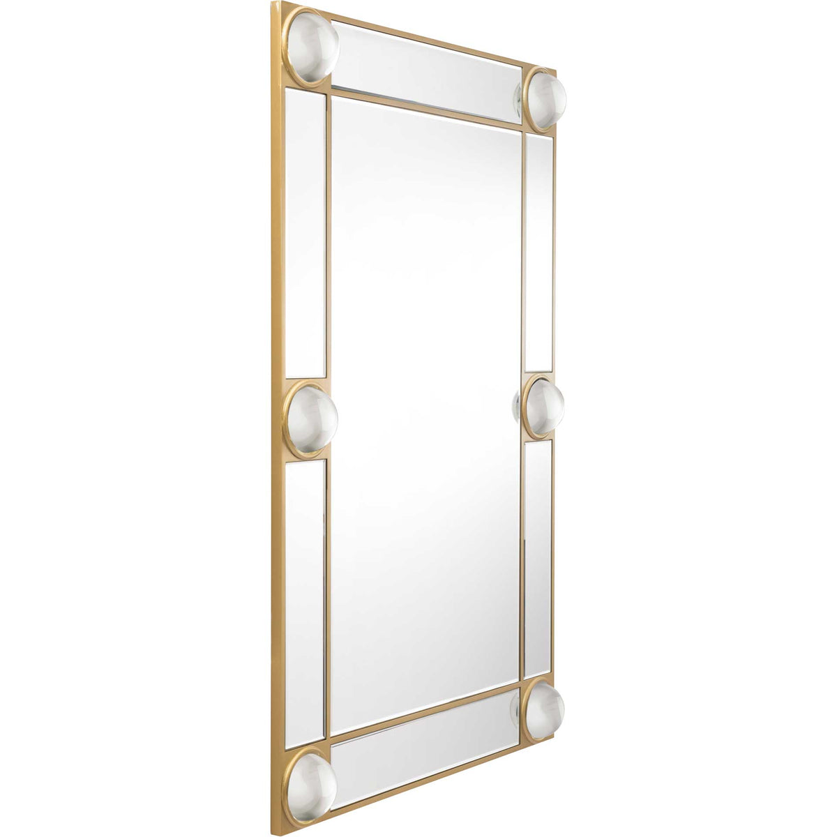 Lucite Orbs Rectangular Mirror