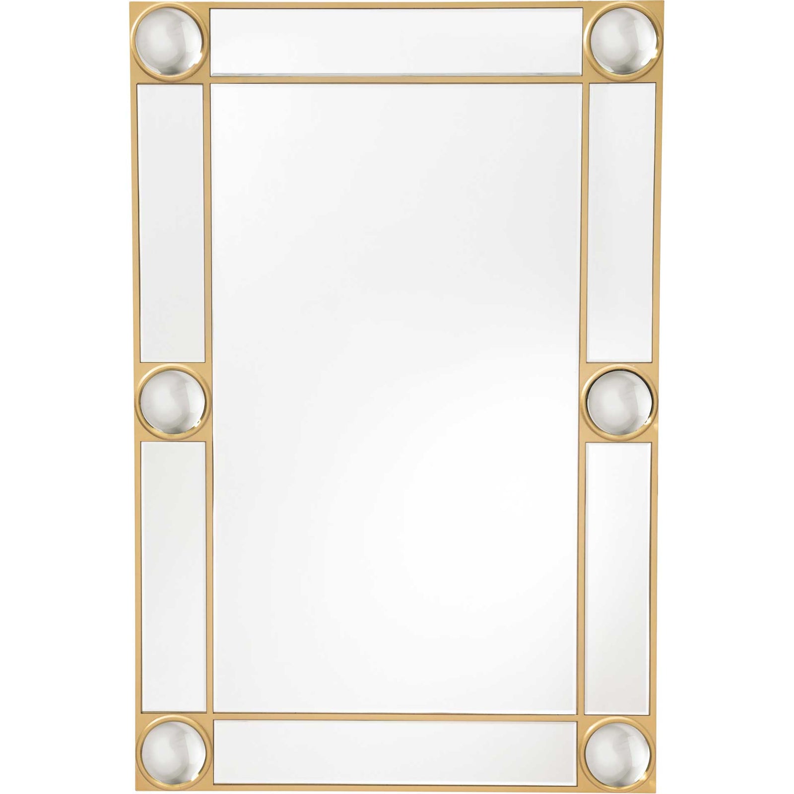 Lucite Orbs Rectangular Mirror
