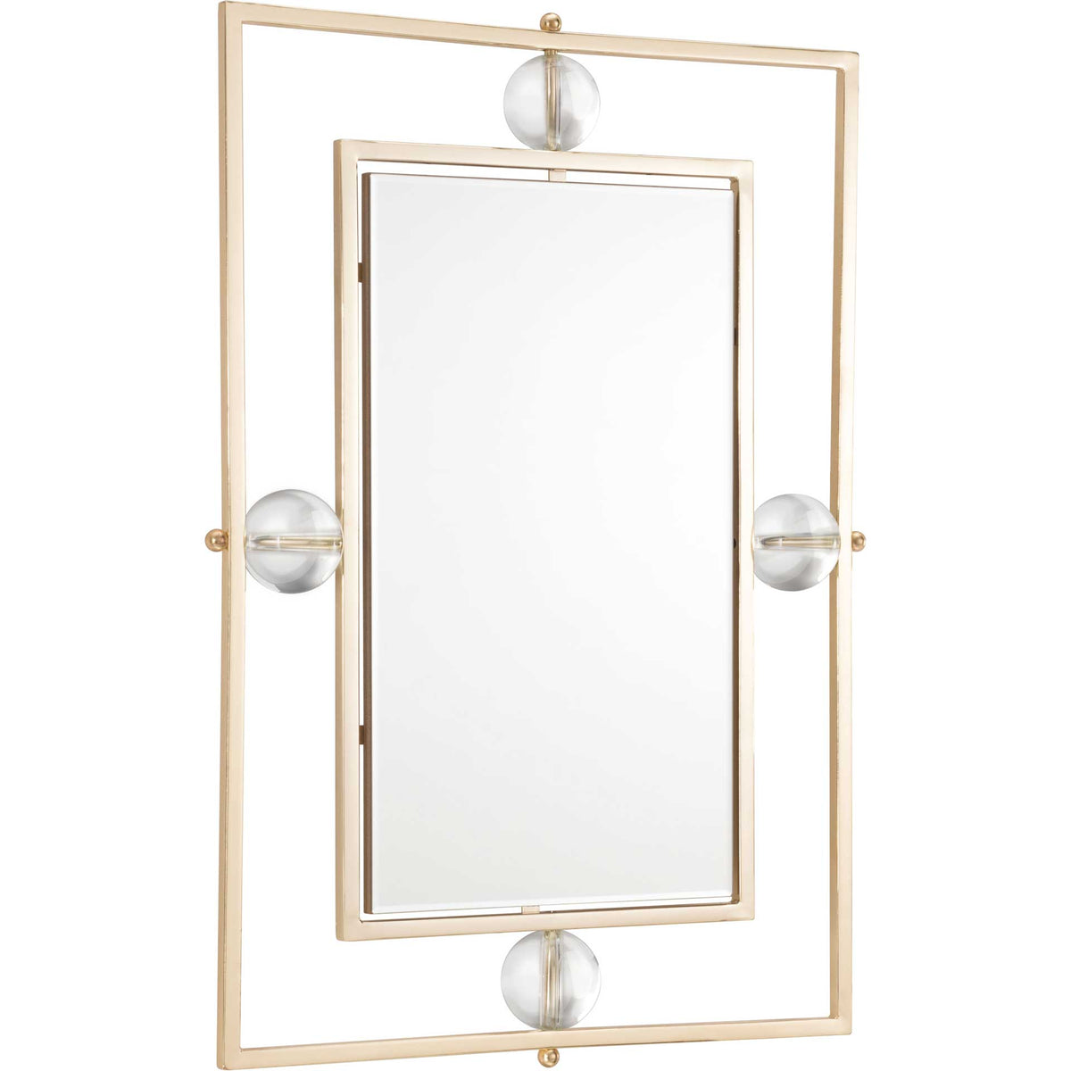 Floating Rectangle Lucite Mirror