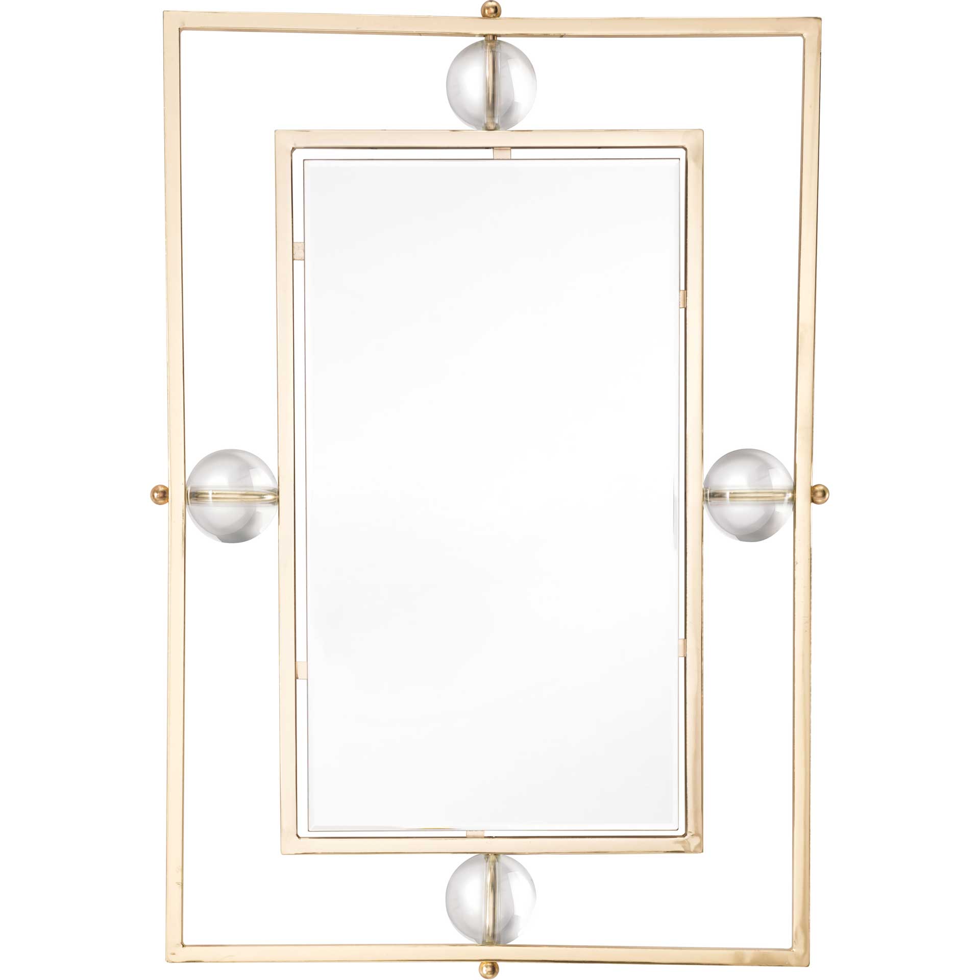 Floating Rectangle Lucite Mirror