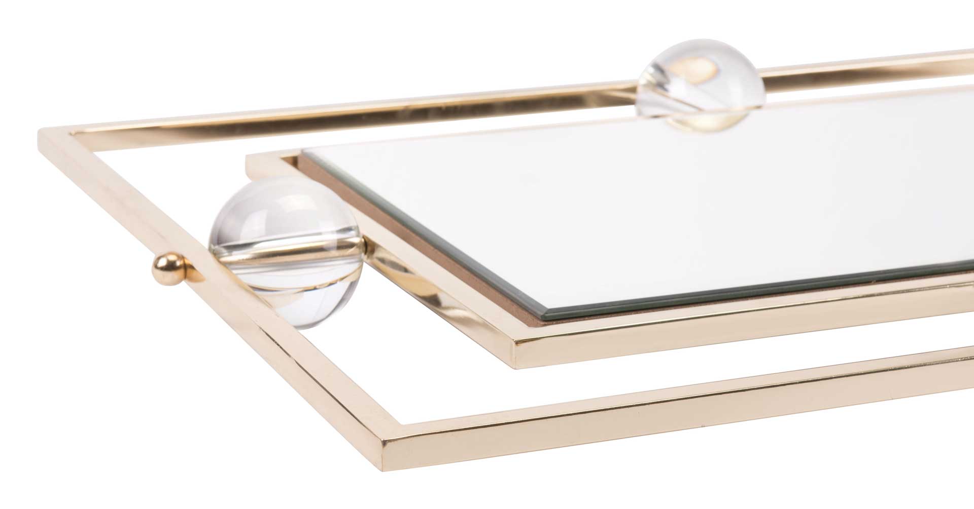 Floating Rectangle Lucite Mirror