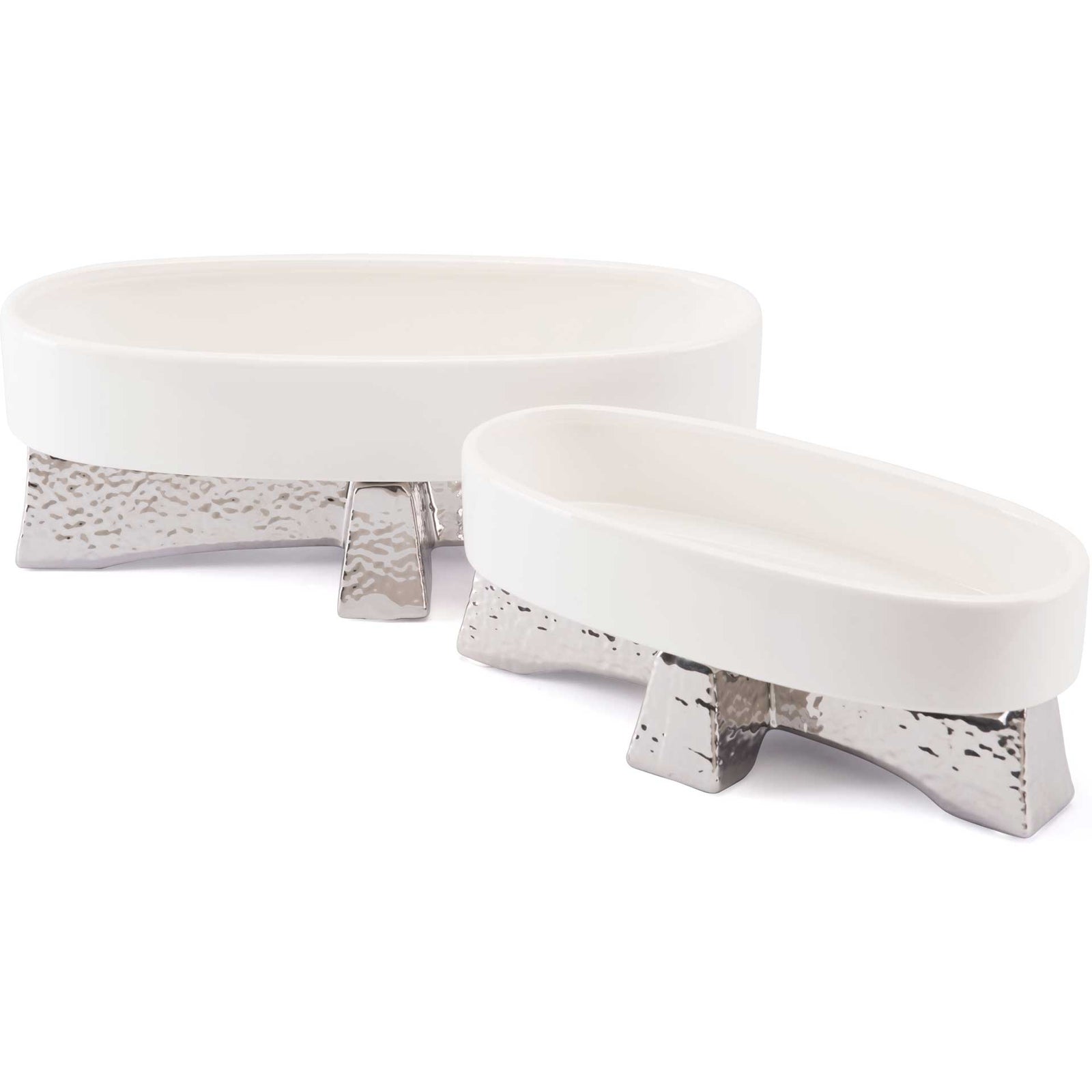 Queen Bowl White/Silver