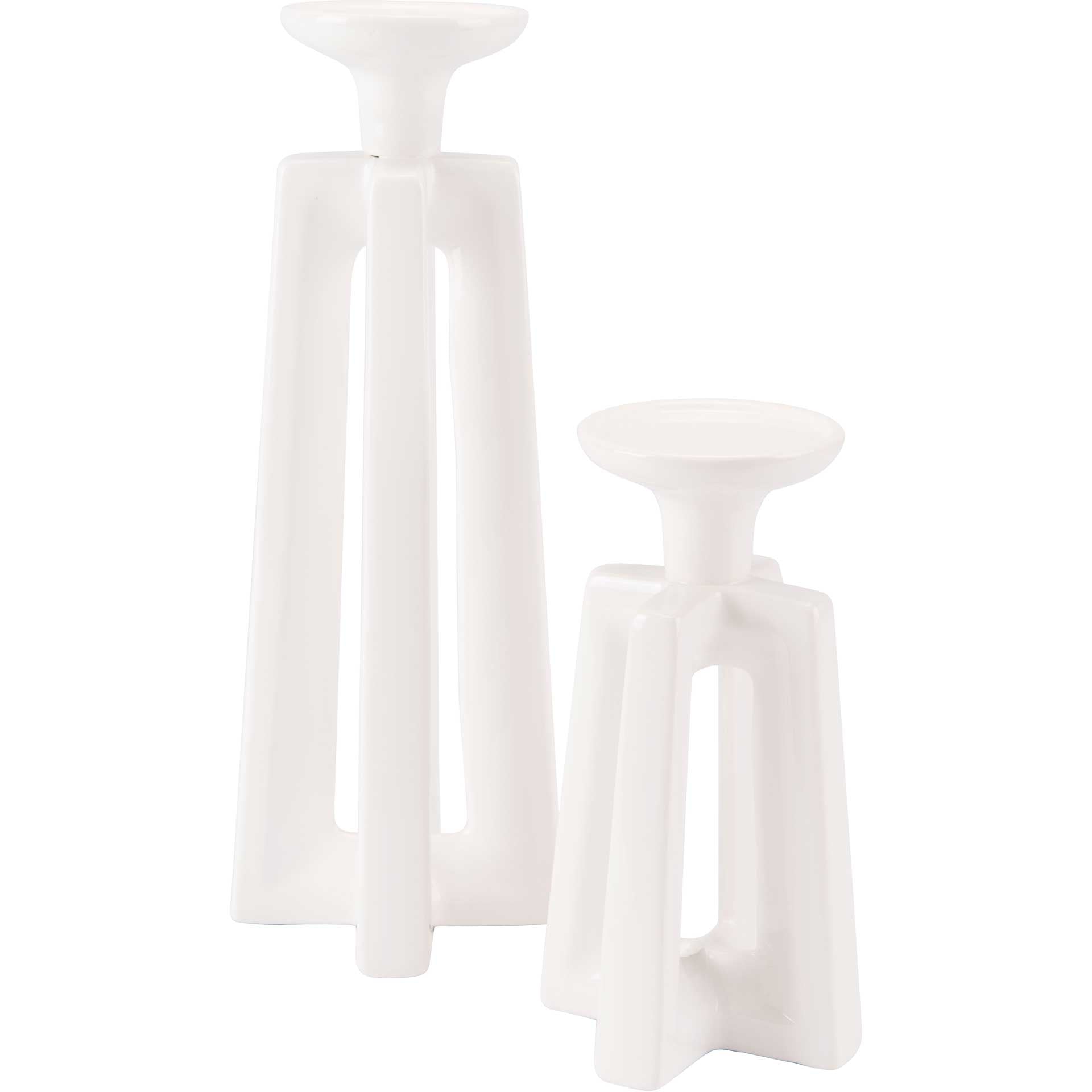 Queen Candle Holder White