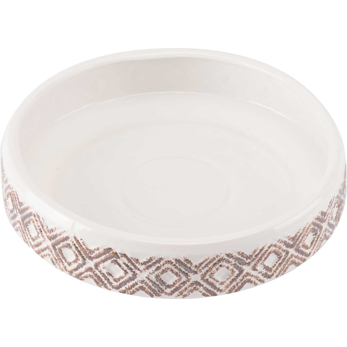 Toba Bowl White/Brown