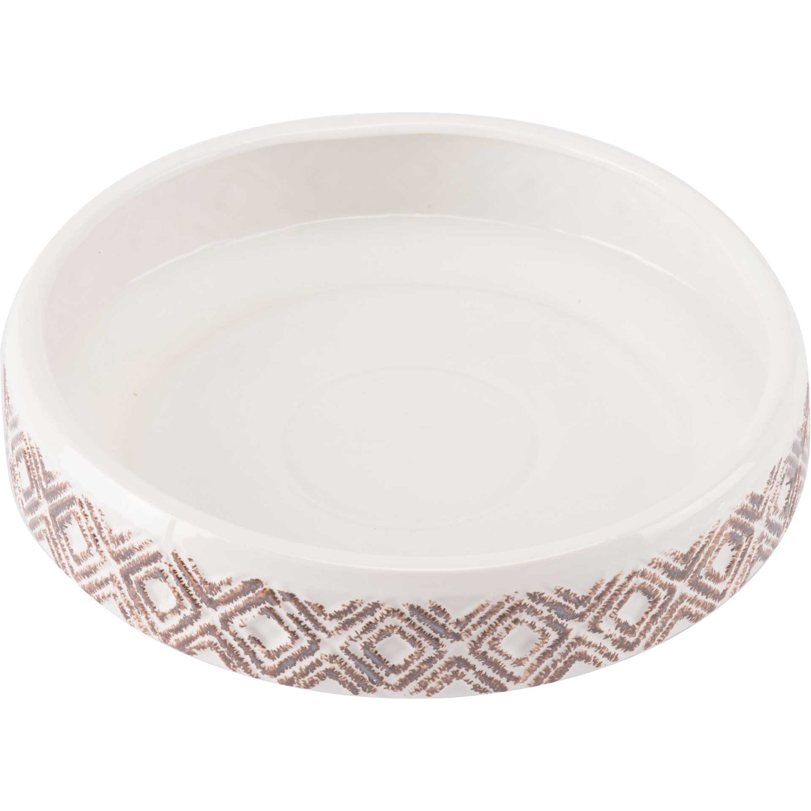 Toba Bowl White/Brown