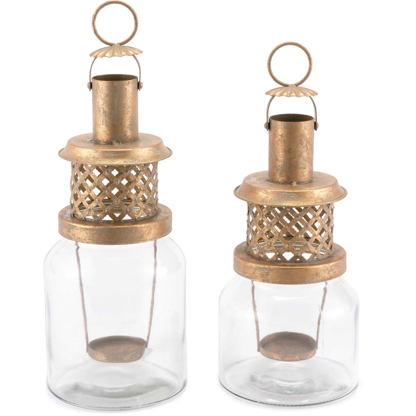 Steam Lantern Antique Gold