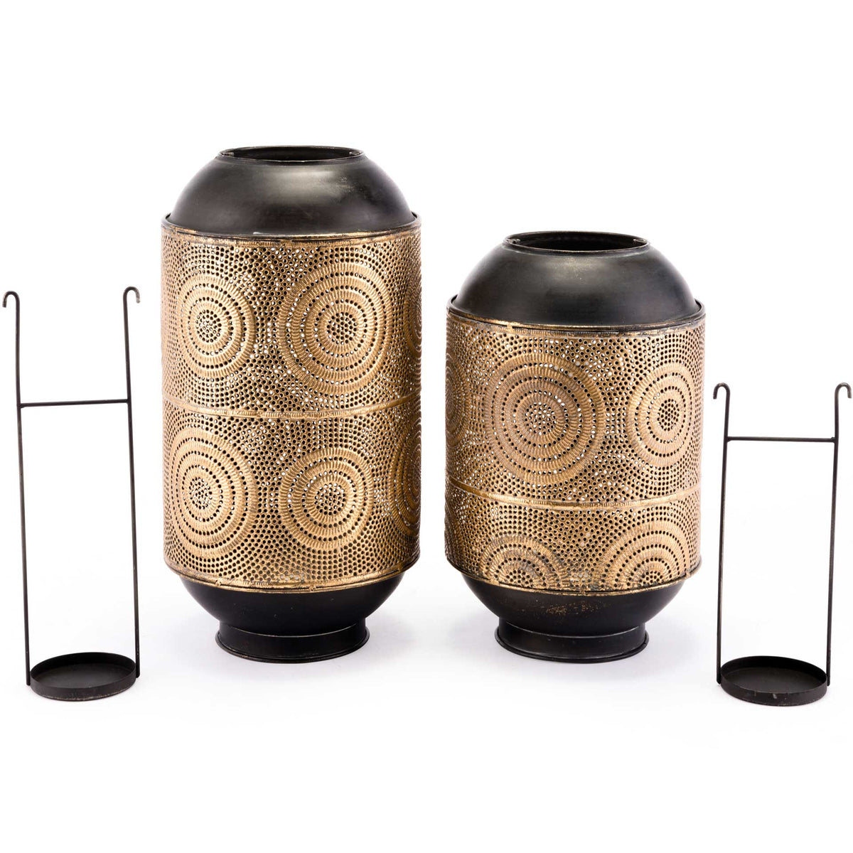 Espiral Candle Holder Antique Gold