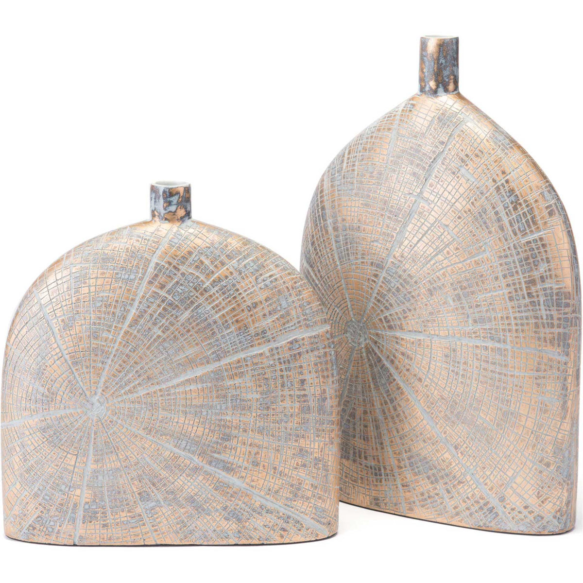 Solar Vase Antique Gold