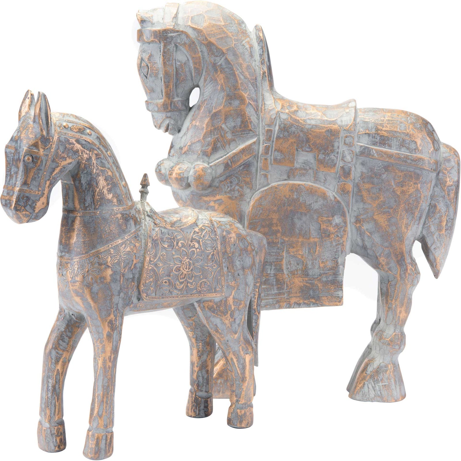 Solar Horse Antique Gold