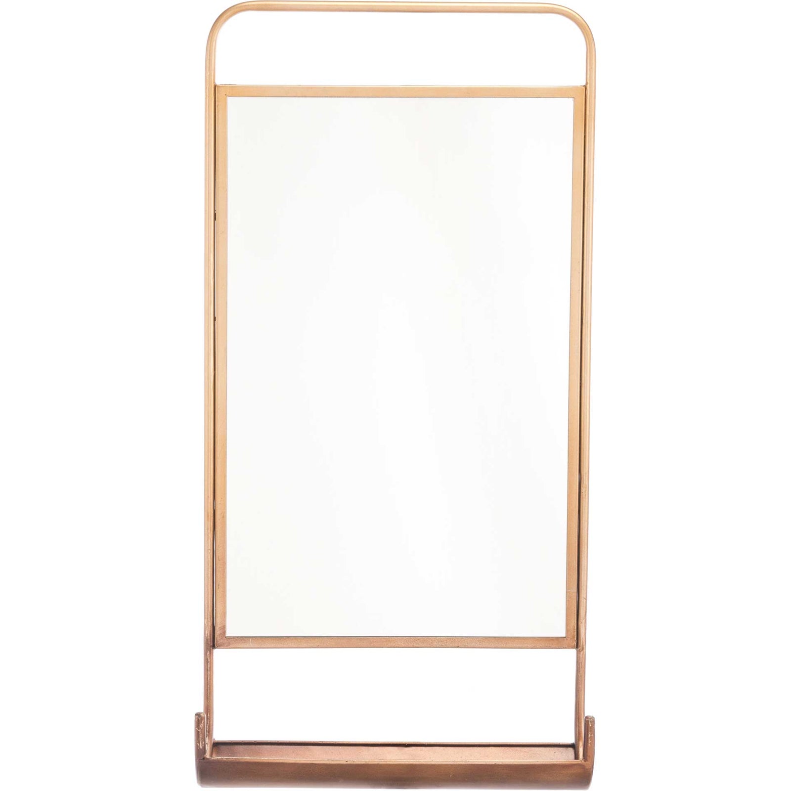 Organizer Shelf Mirror Gold