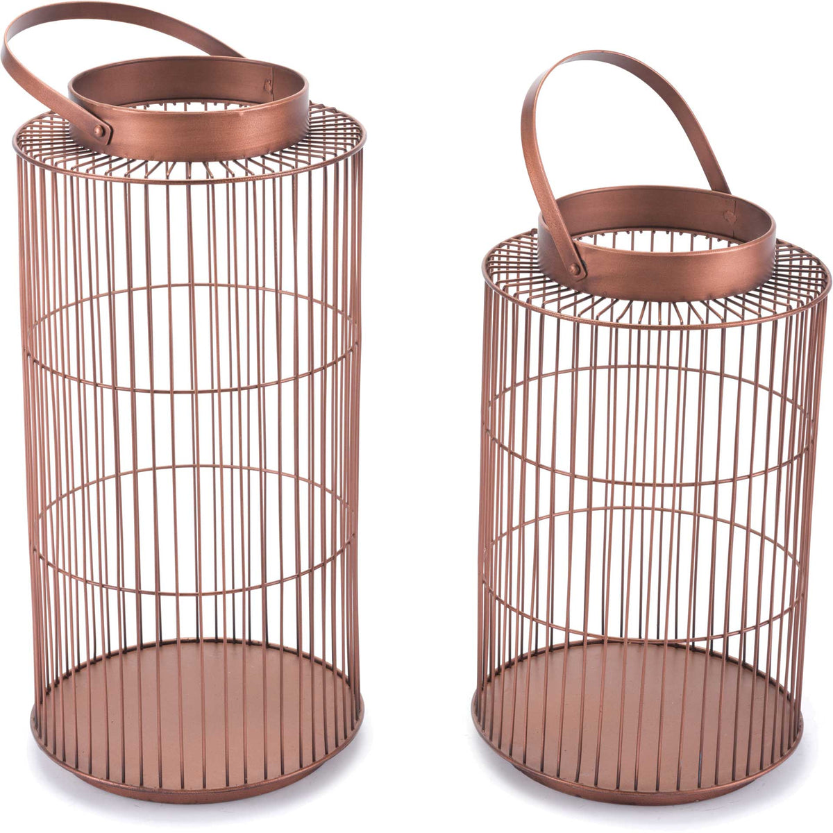 Wired Lanterns Bronze (Set of 2)