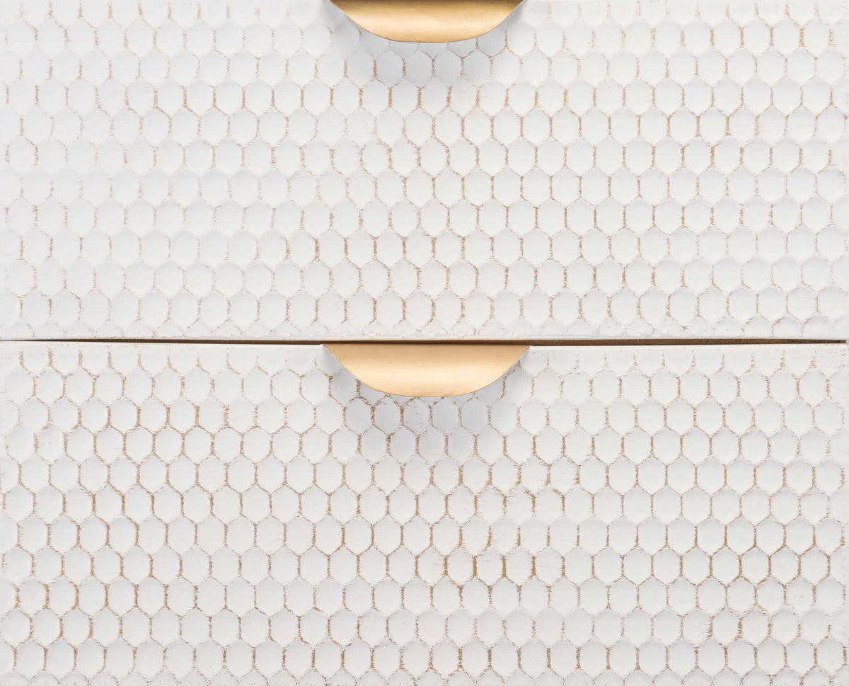 Honeycomb End Table Antique