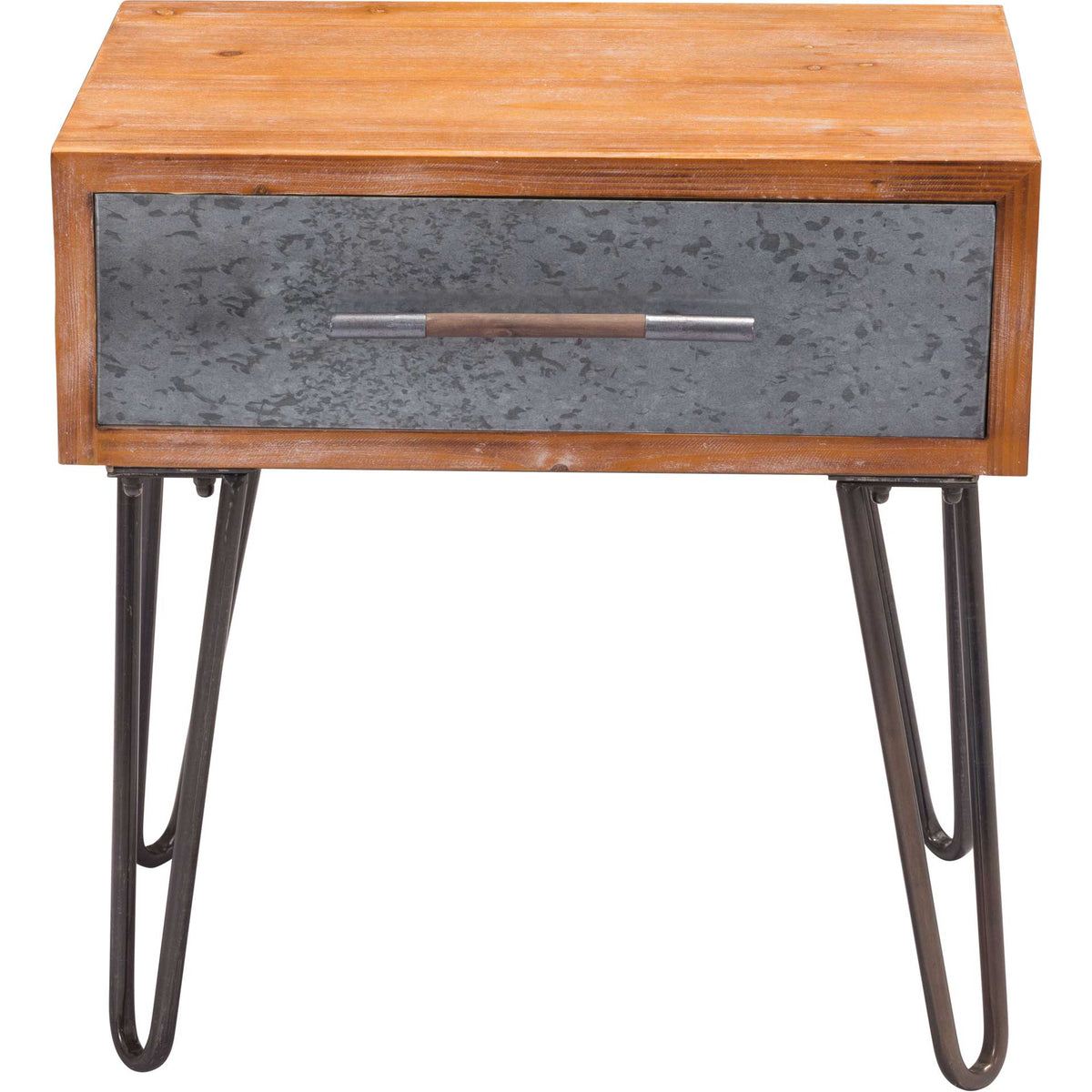 Metal End Table Antique