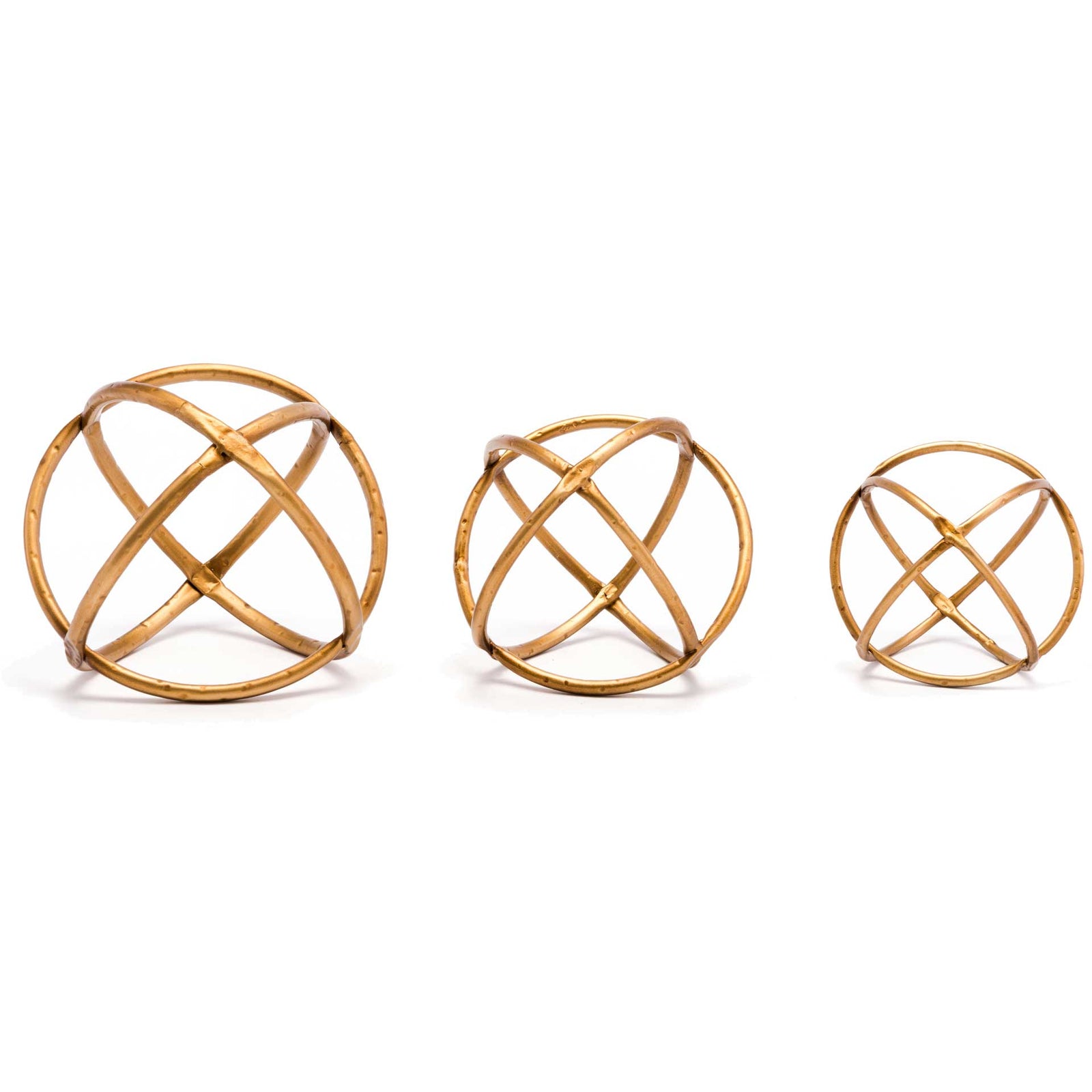 Quattro Orbs Gold (Set of 3)