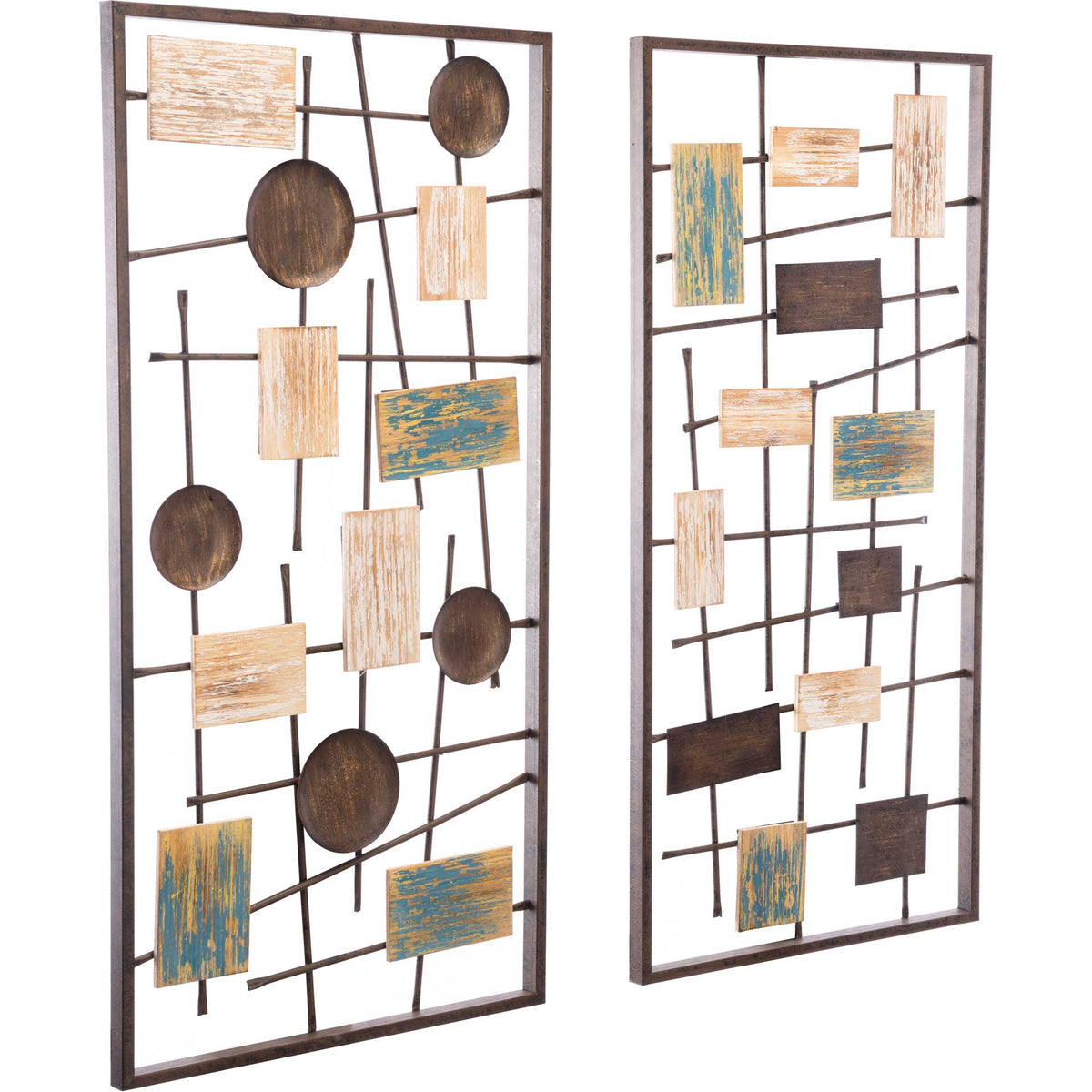 Abstract Wall Decor Antique (Set of 2)