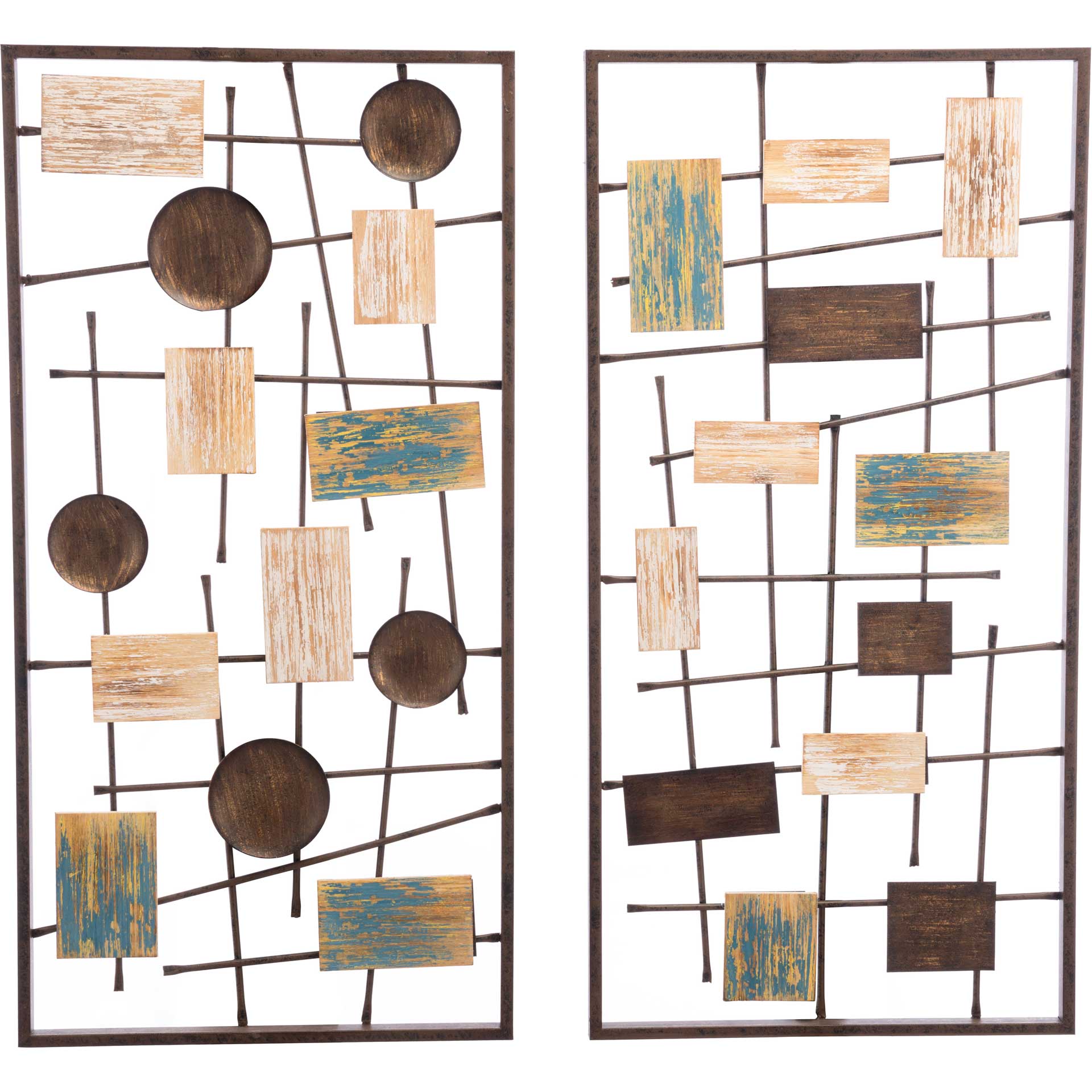Abstract Wall Decor Antique (Set of 2)