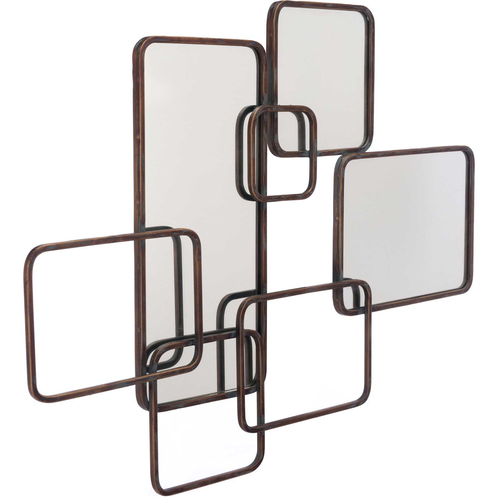 Overlapping Squares Antique Wall Decor