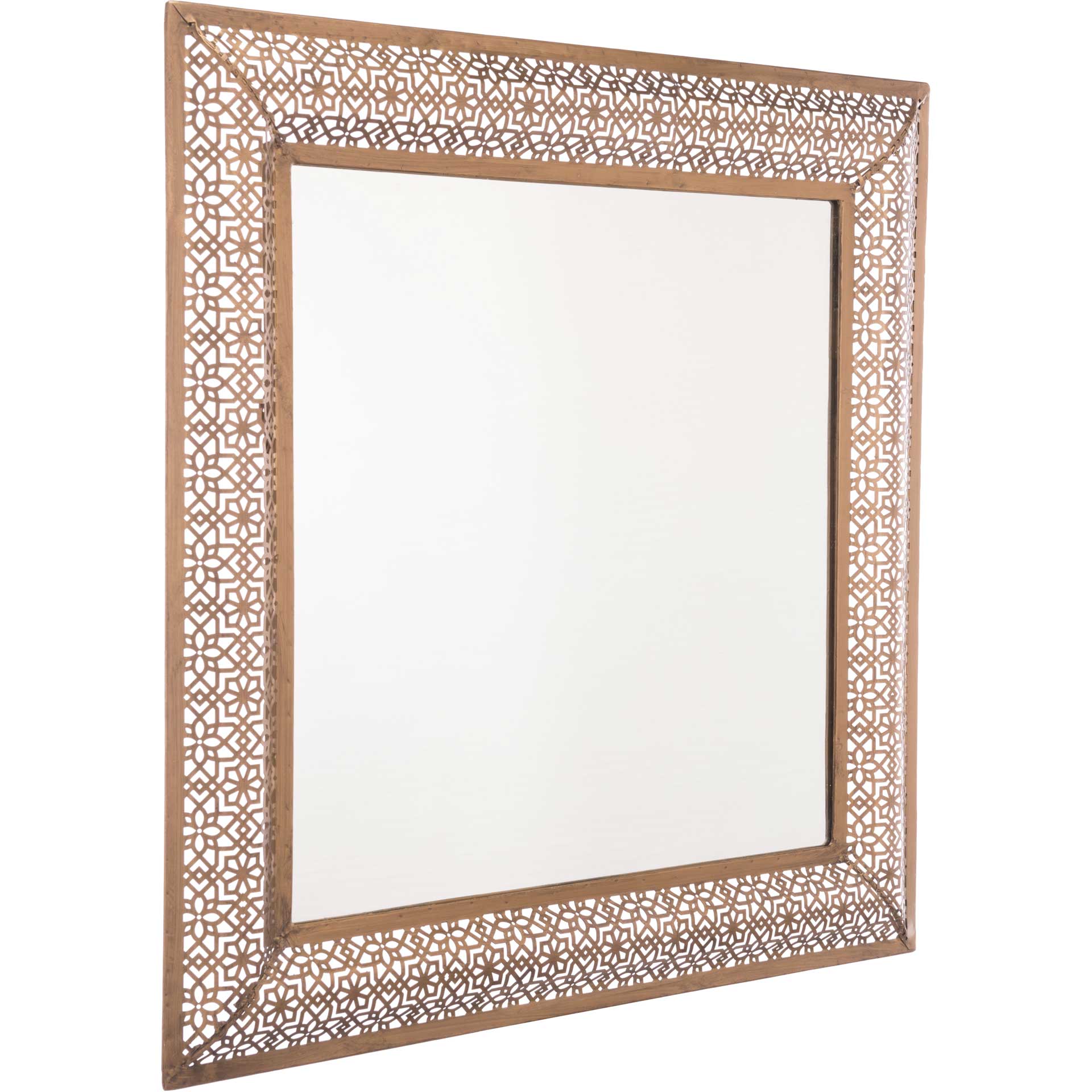 Moroccan Escamas Mirror Antique Gold
