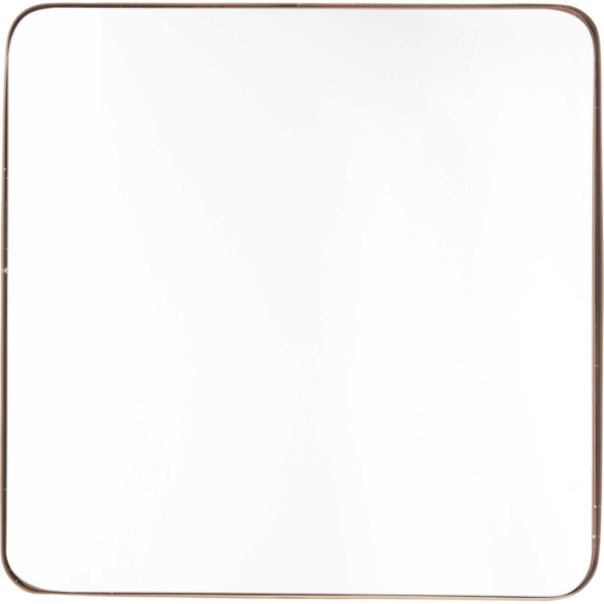 Square Inset Metal Mirror Gold