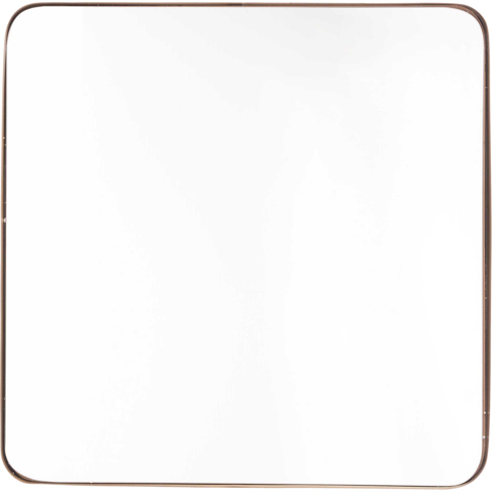 Square Inset Metal Mirror Gold