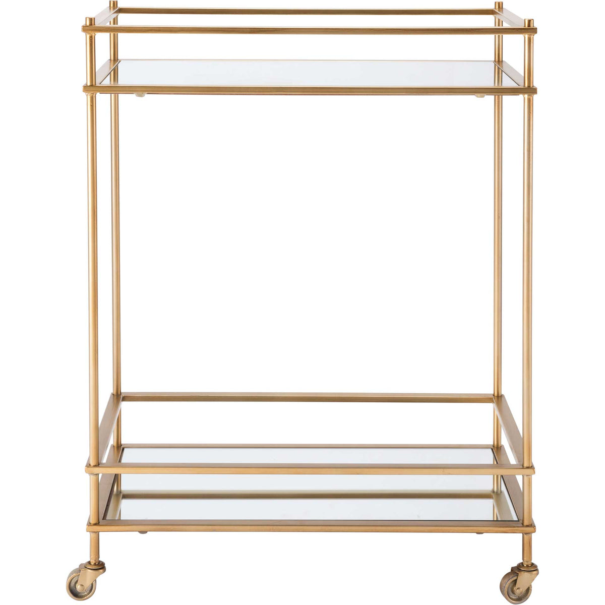 Mirrored Bar Cart Gold