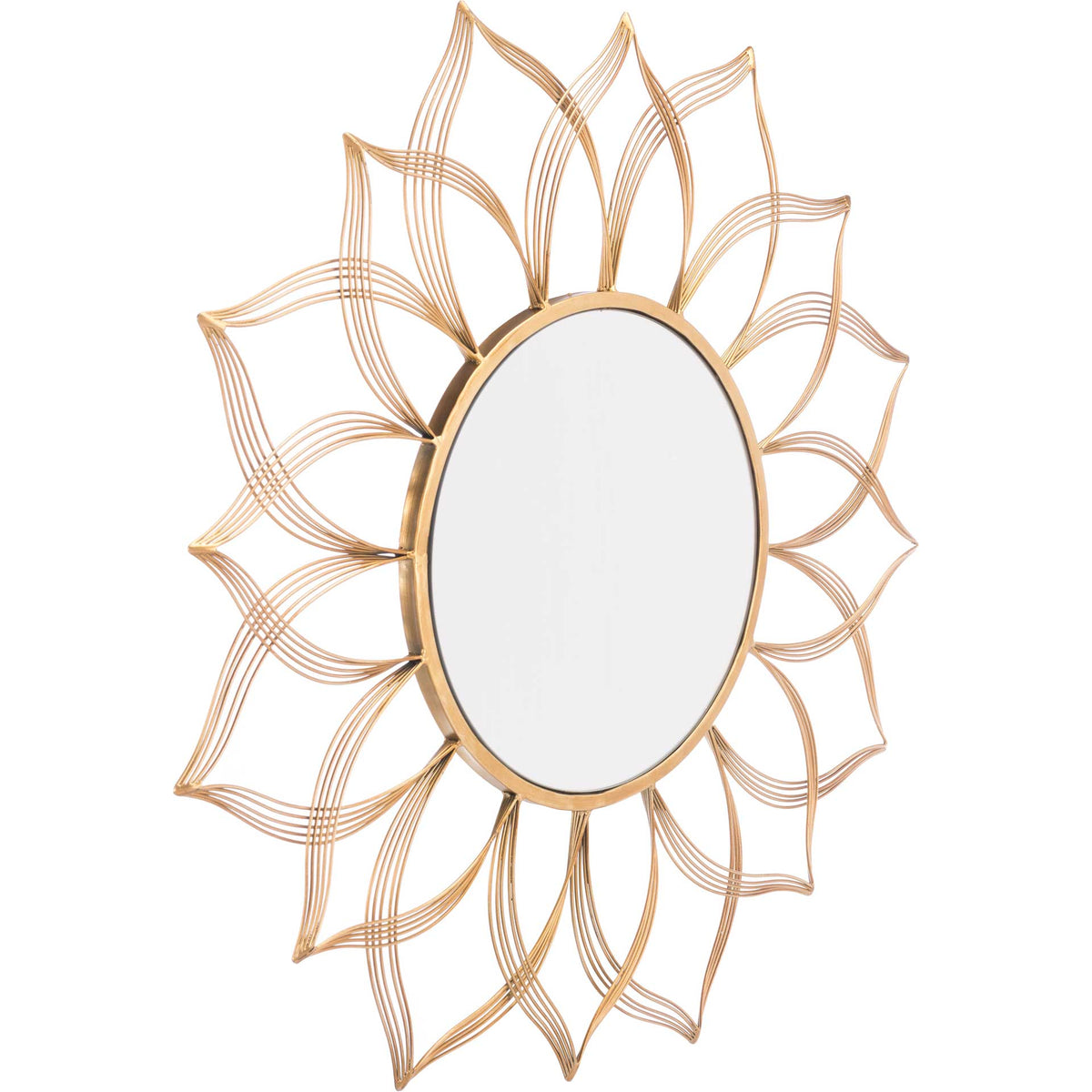 Flower Gold Mirror