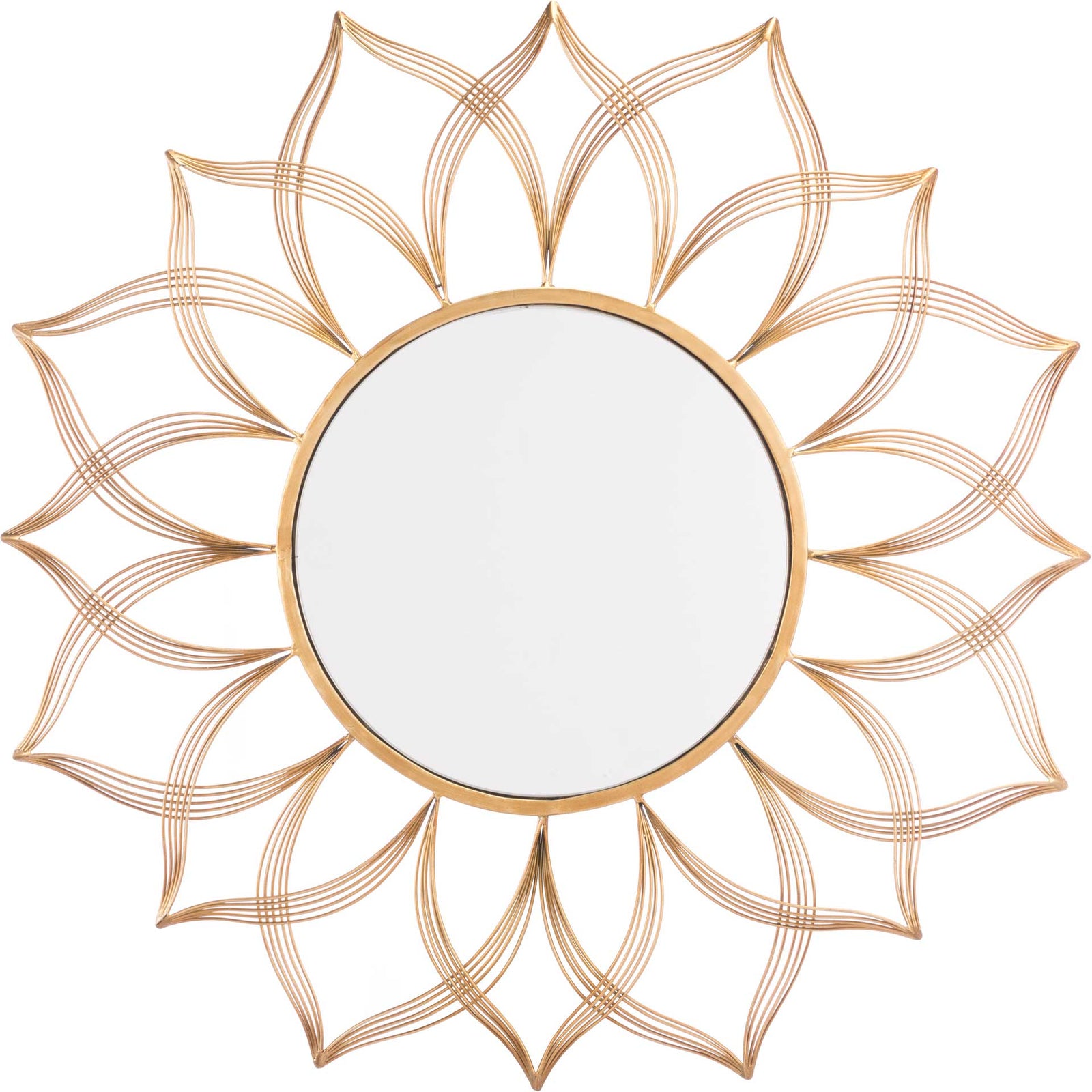 Flower Gold Mirror