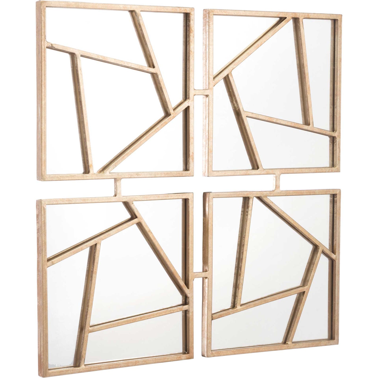 Four Faces Mirror Gold