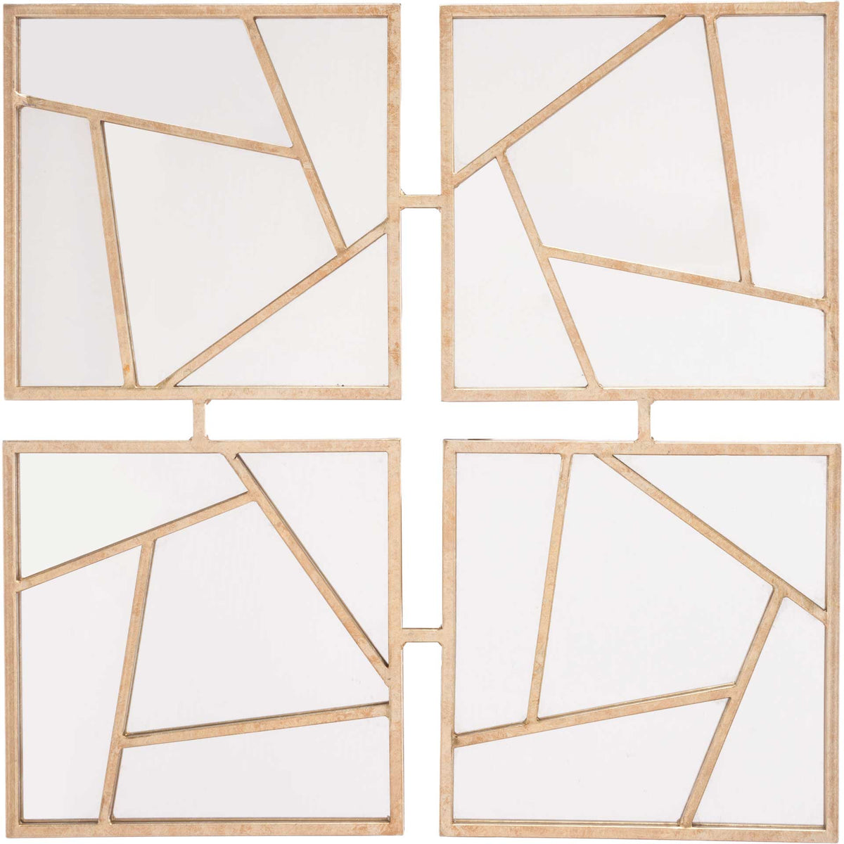 Four Faces Mirror Gold