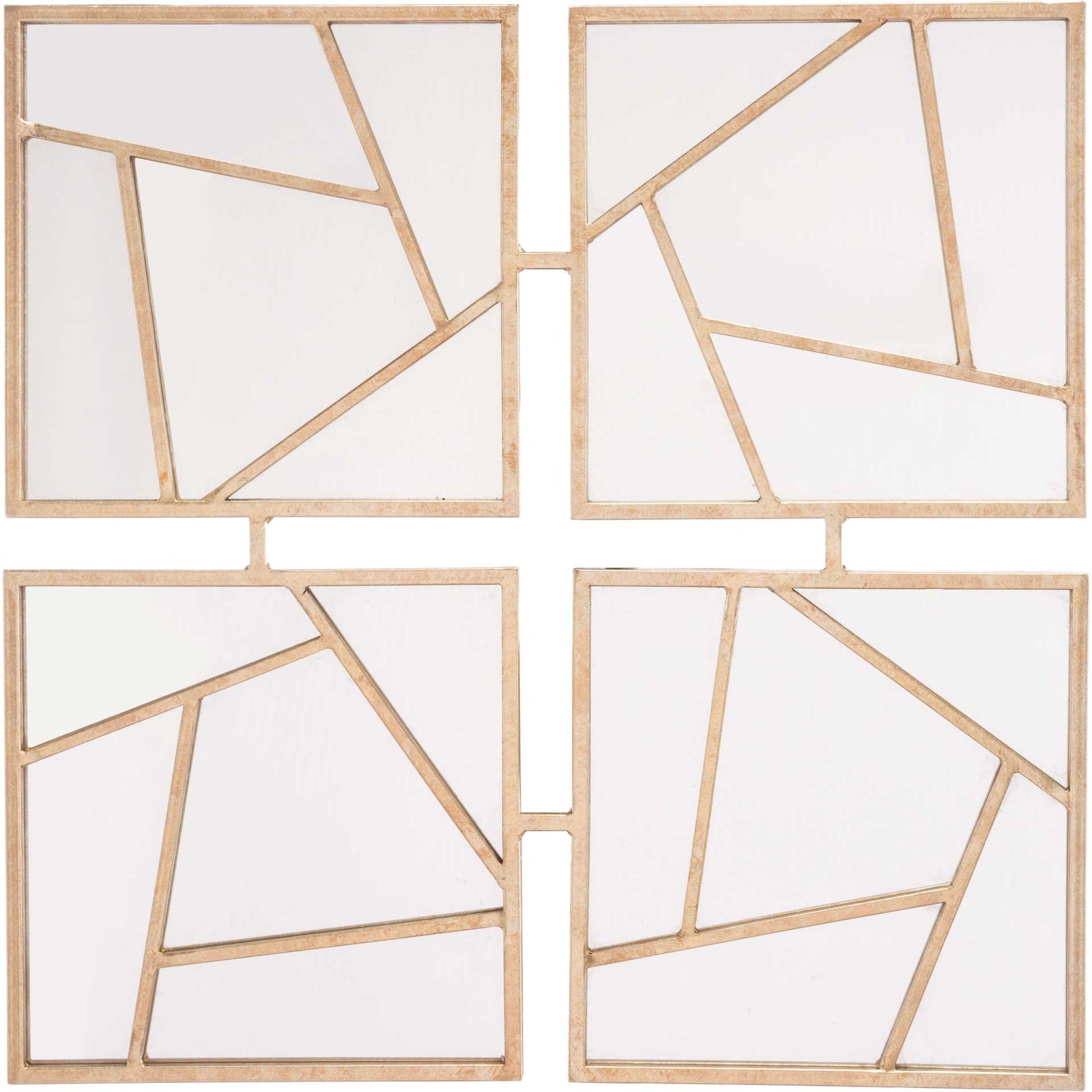 Four Faces Mirror Gold