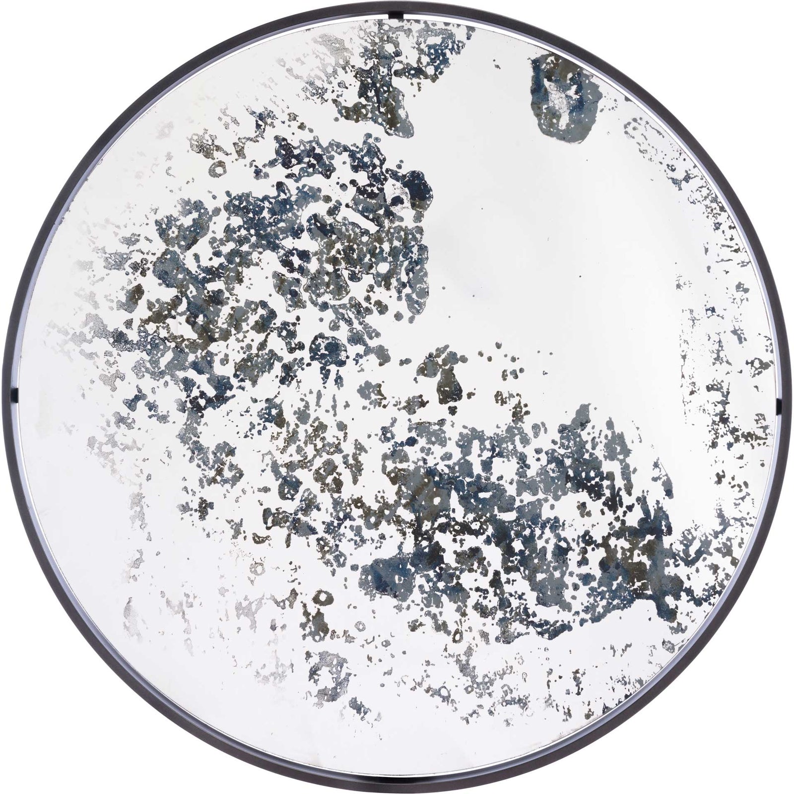 Antique Finish Round Mirror