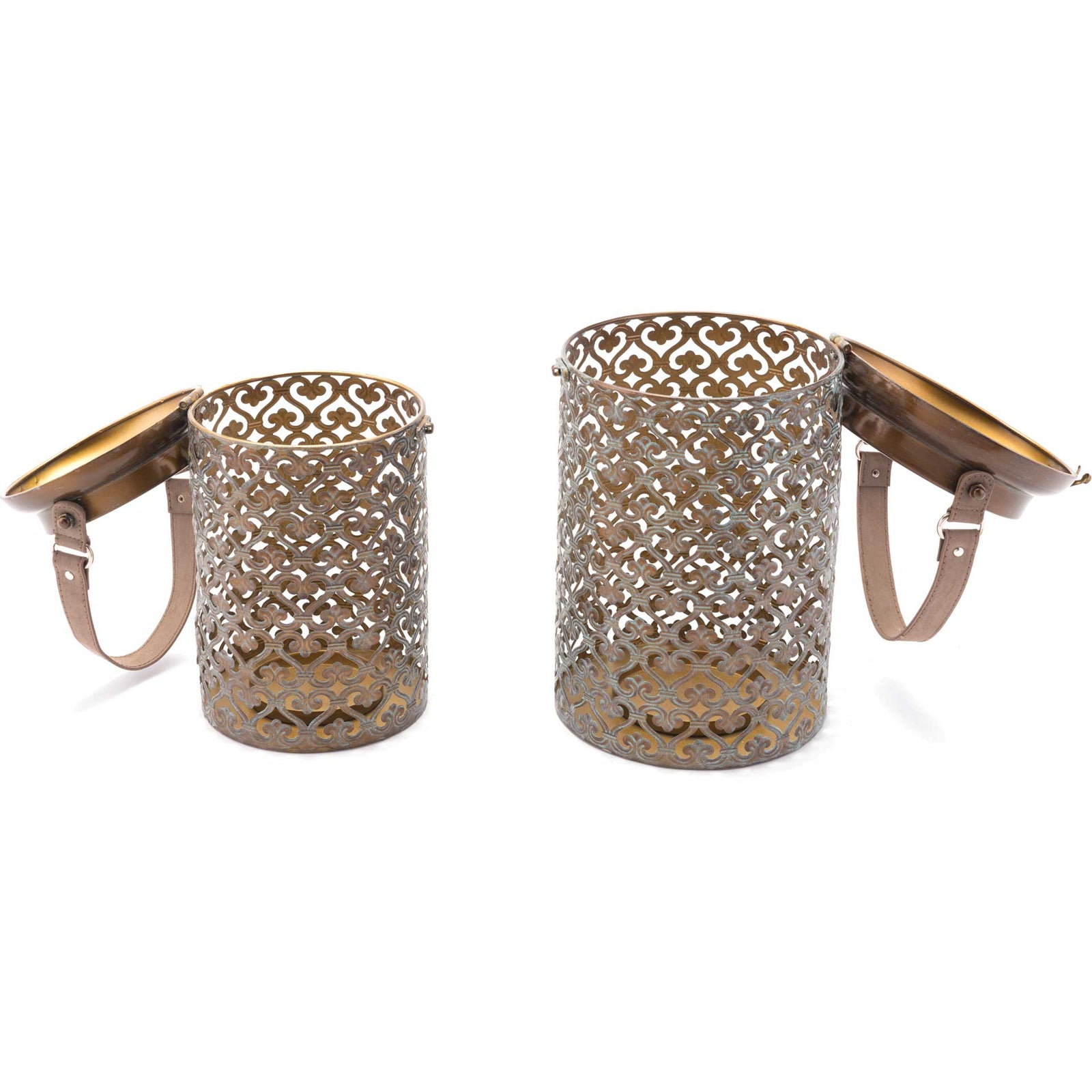 Moroccan Lantern Distressed Copper