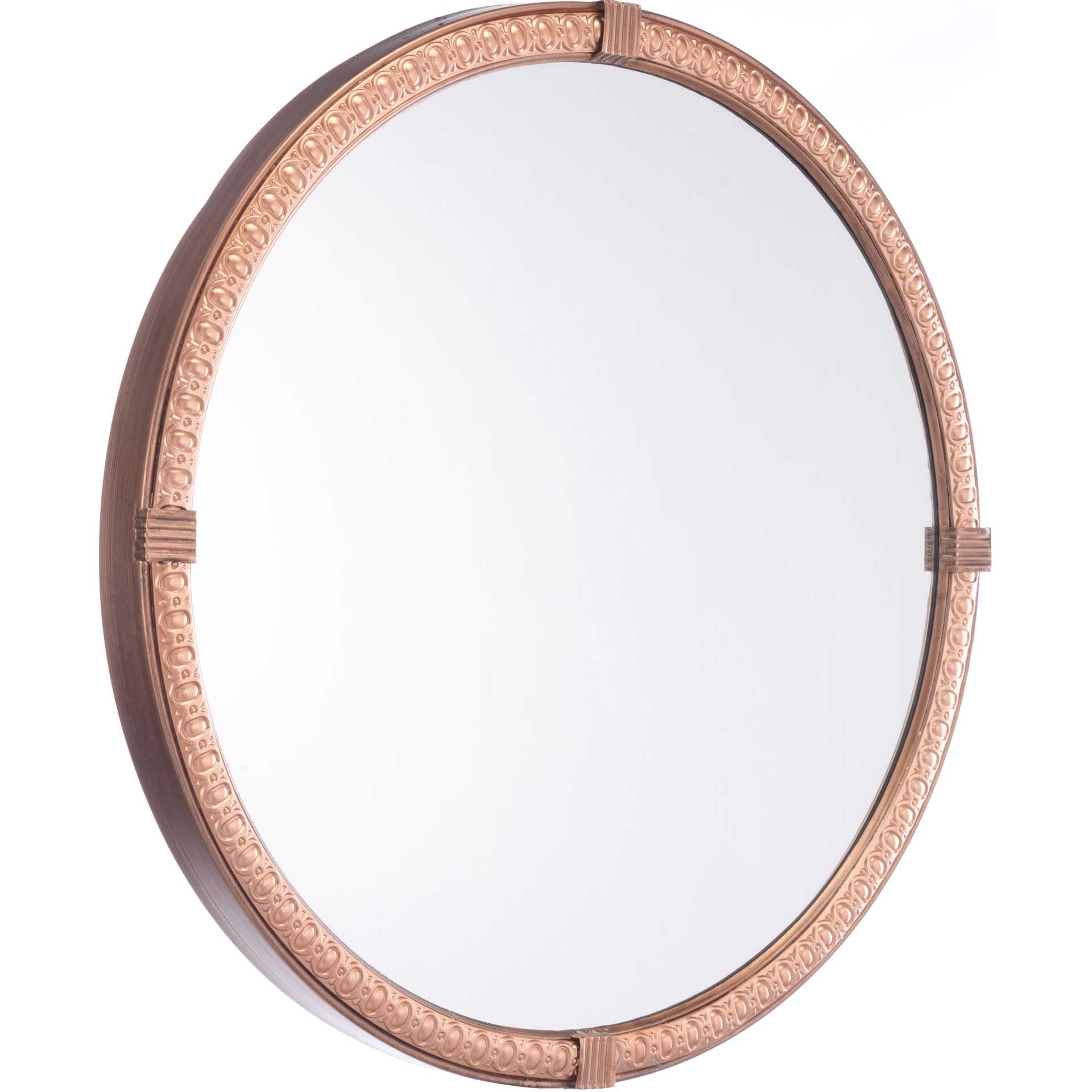 Madi Circle Mirror Brown