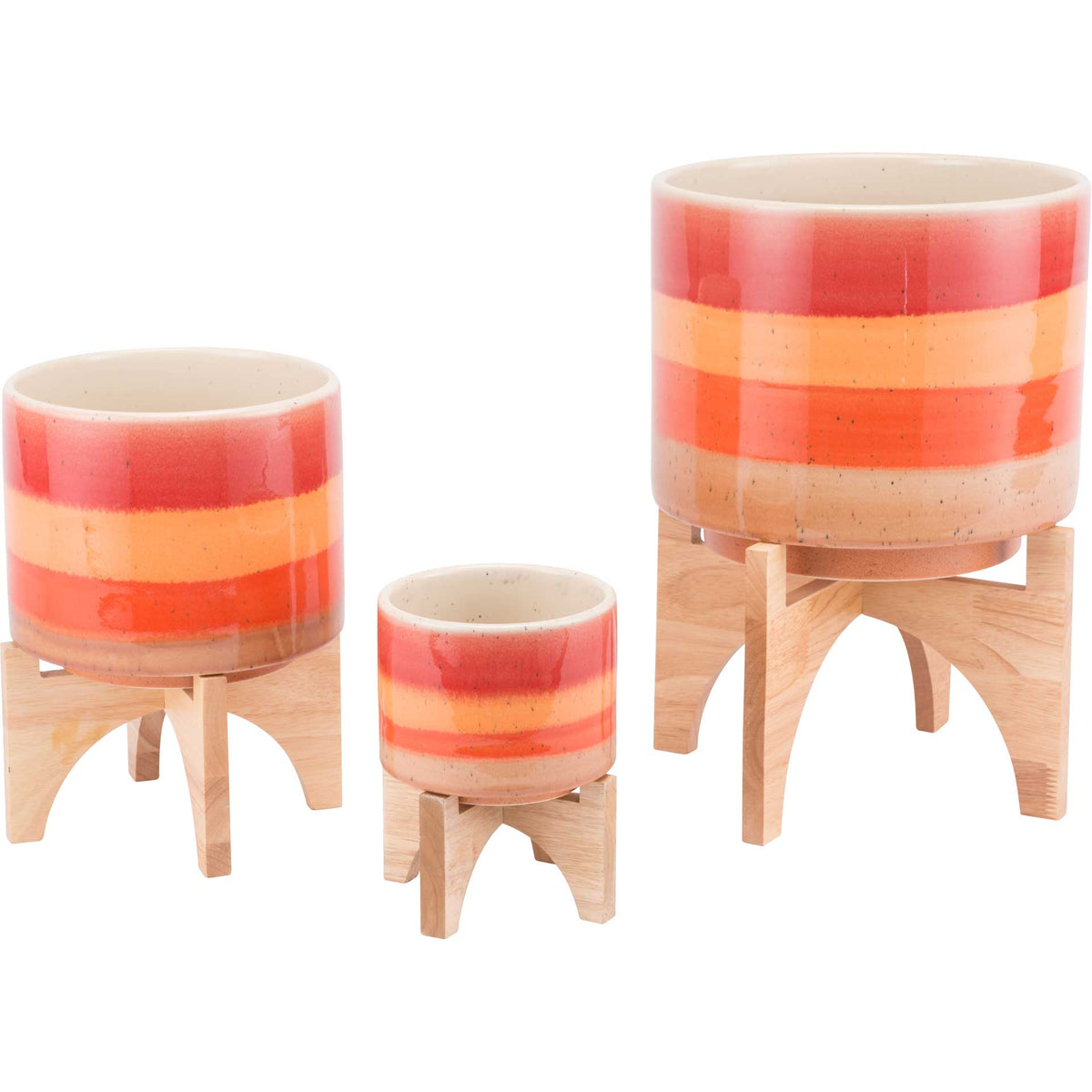 Desert Stripes Planter Orange