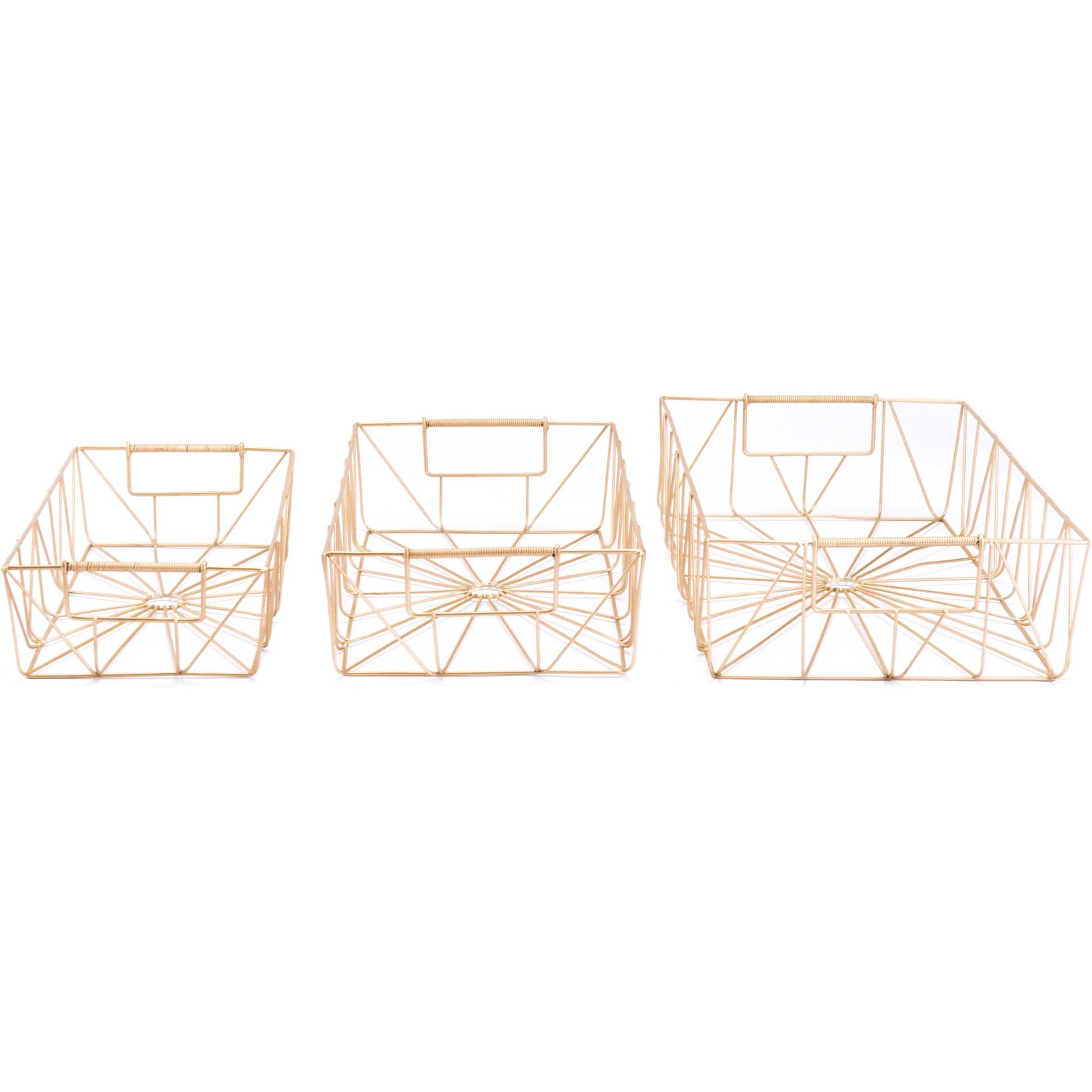 Wired Radiance Tray Gold (Set of 3)