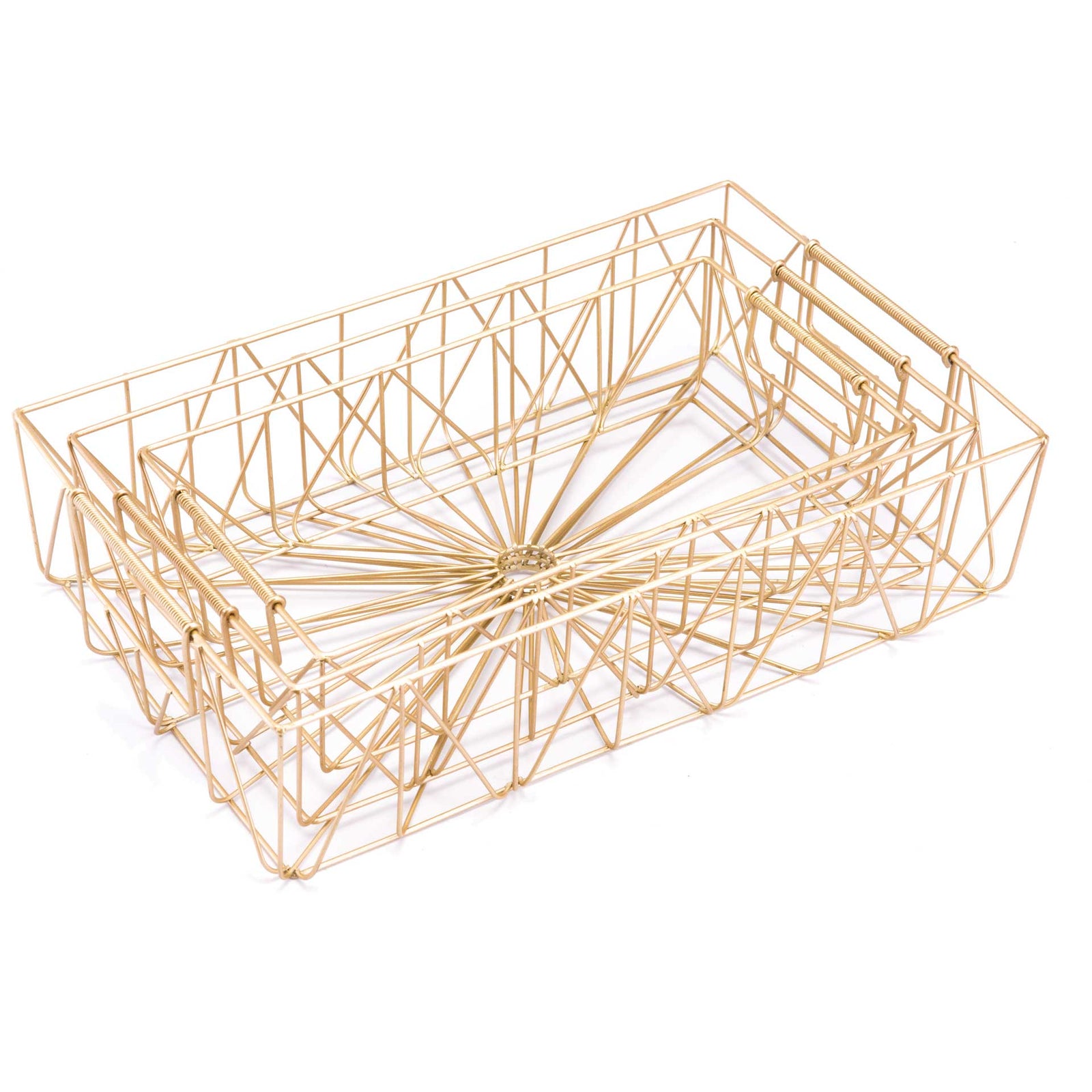 Wired Radiance Tray Gold (Set of 3)