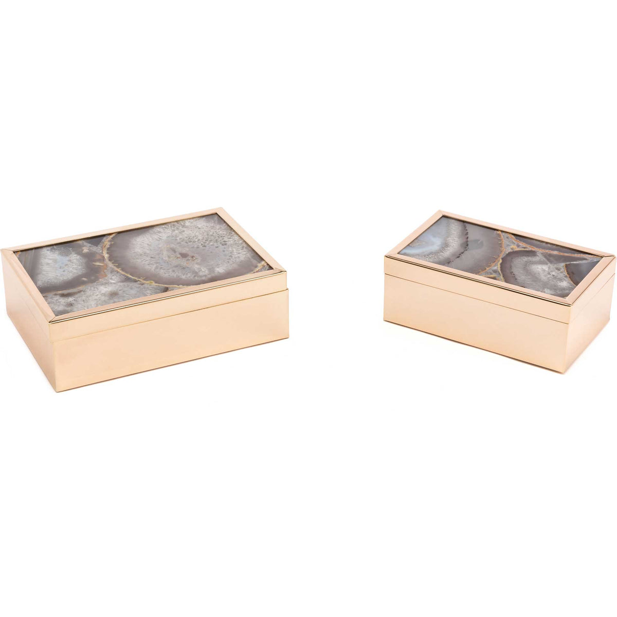 Polished Stone Box White