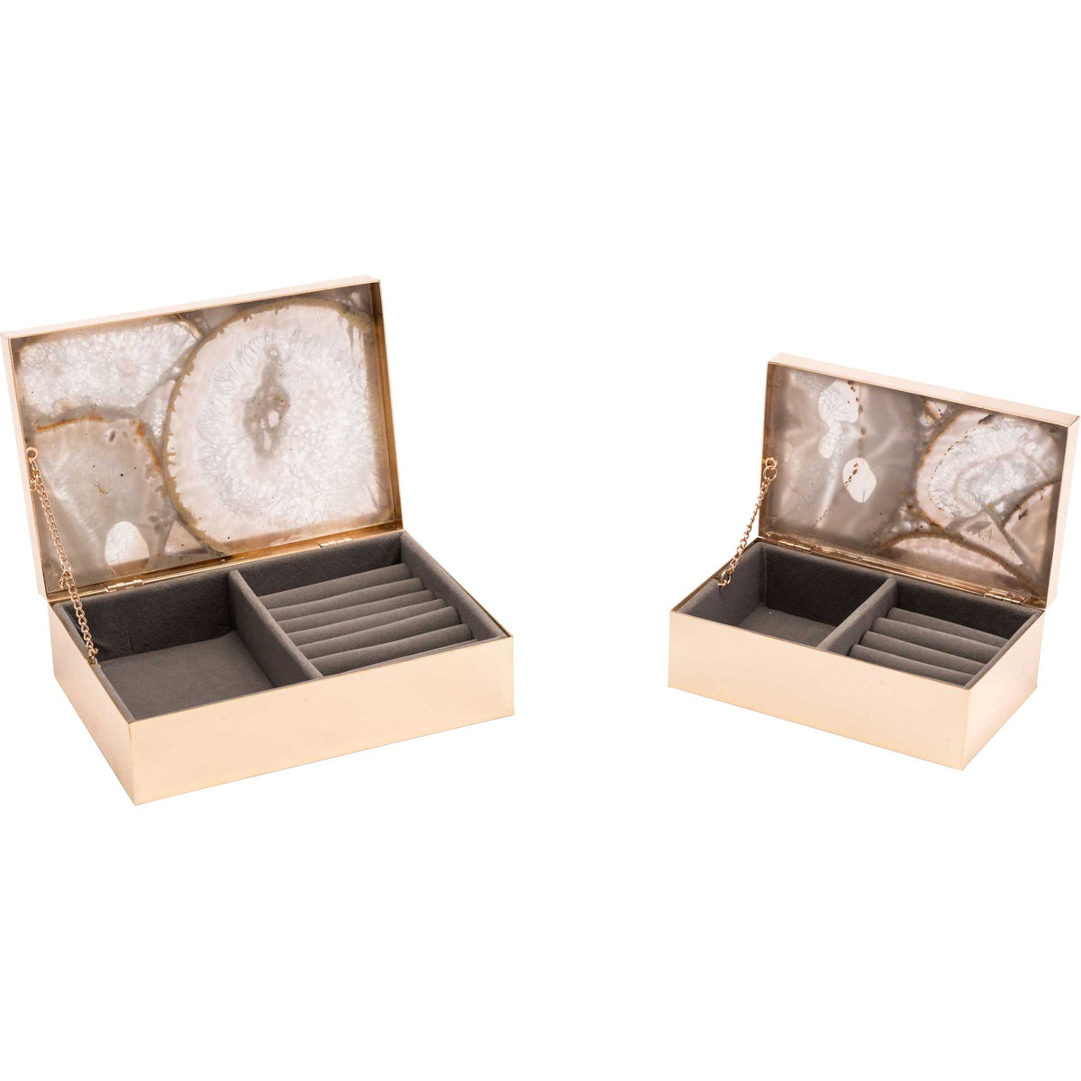 Polished Stone Box White