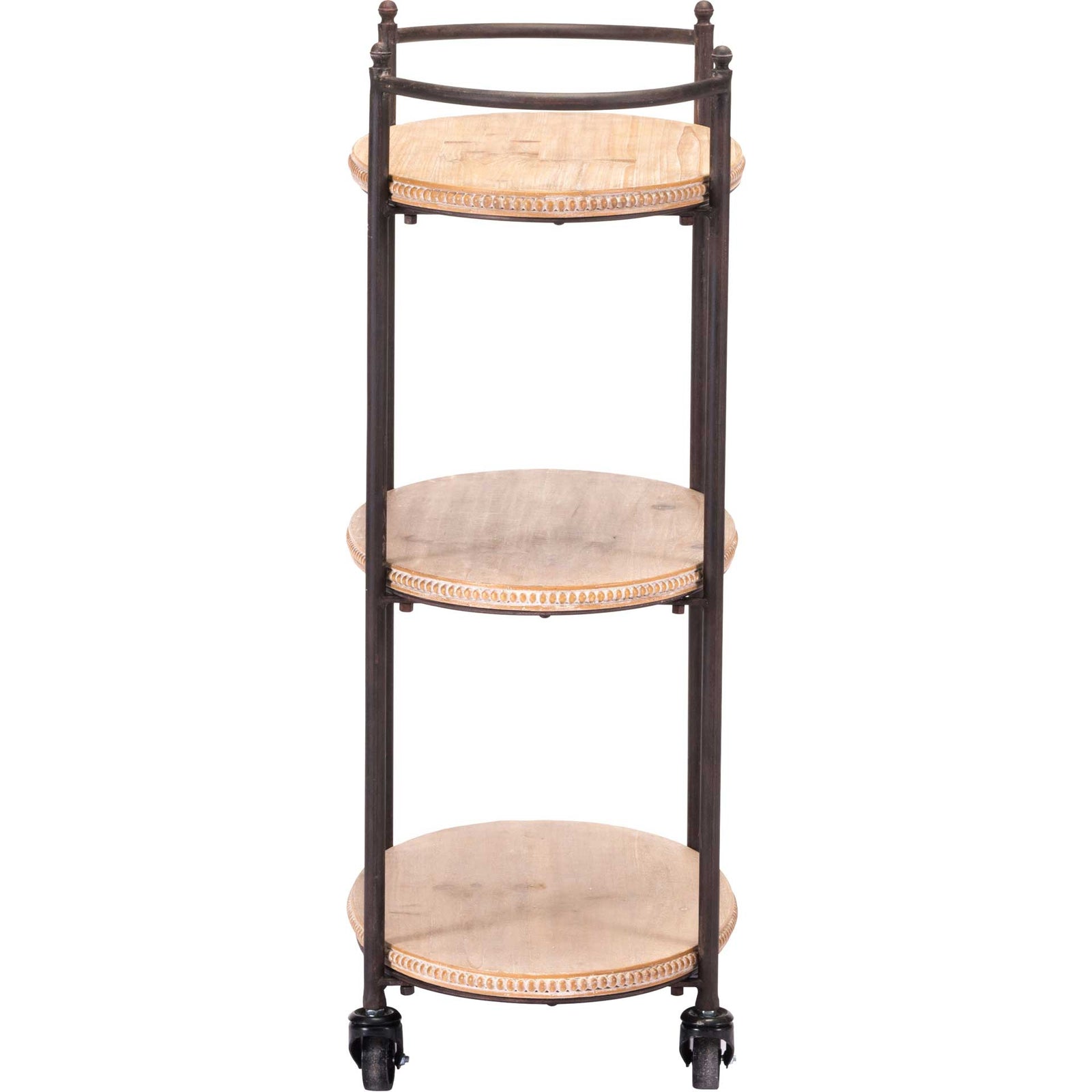 Tri Level Bar Cart Brown