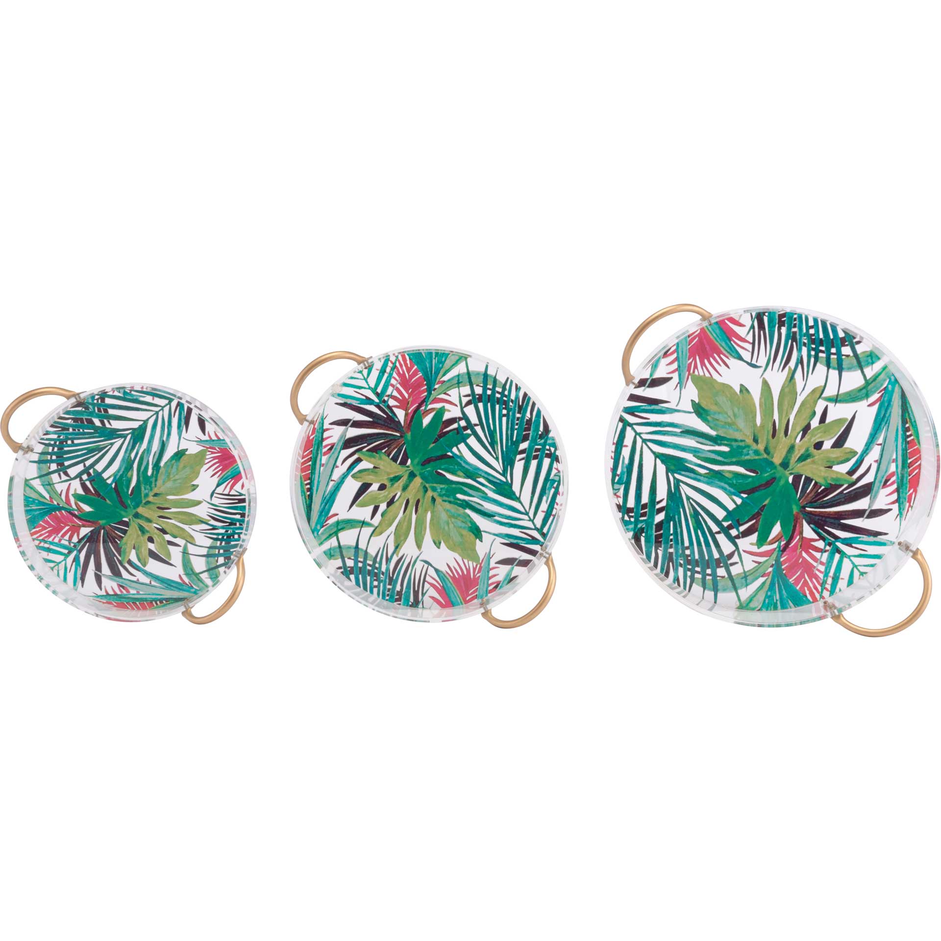 Tropical Tray Multicolor (Set of 3)